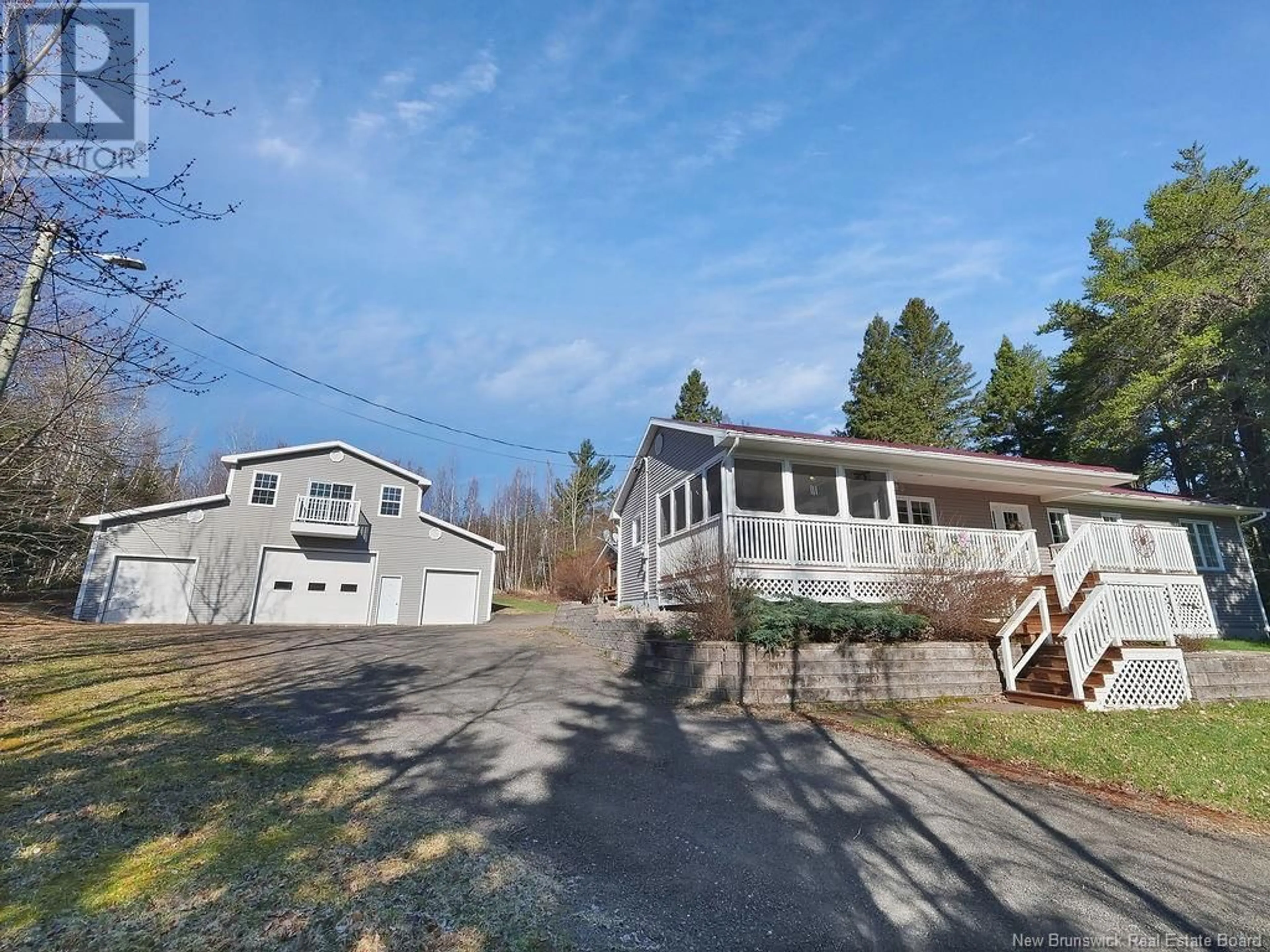A pic from outside/outdoor area/front of a property/back of a property/a pic from drone, street for 2063 RTE 910, Turtle Creek New Brunswick E1J2G4