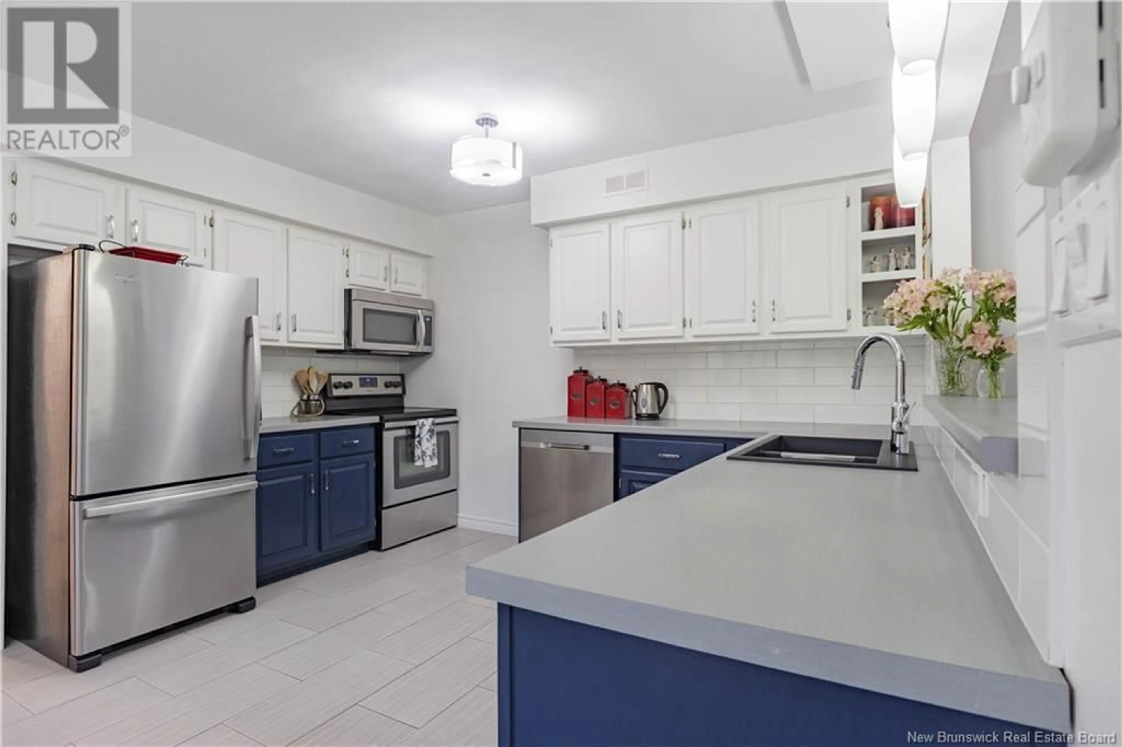 Open concept kitchen, ceramic/tile floor for 160 ATKINSON LANE, New Maryland New Brunswick E3C1J7