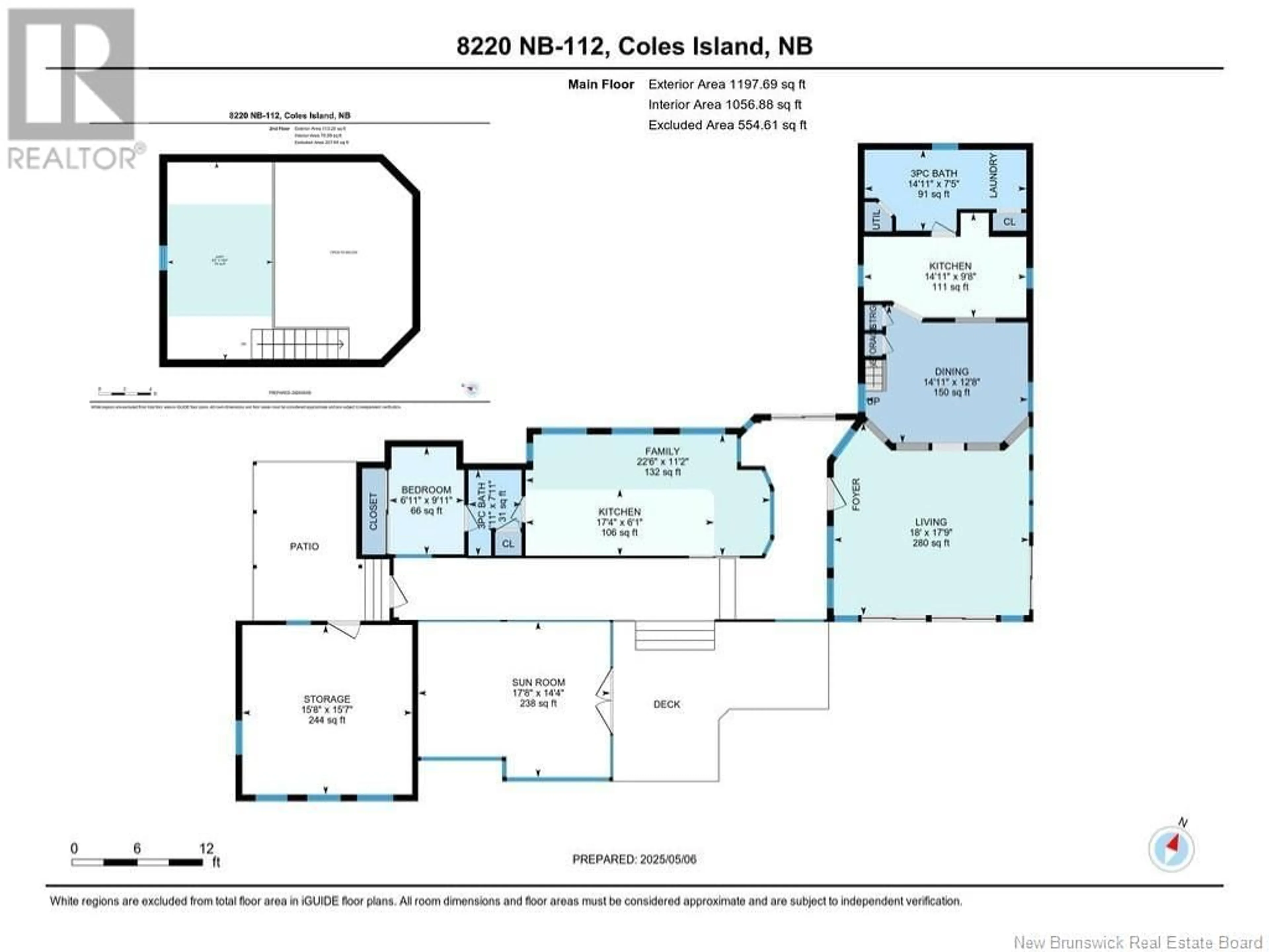 Floor plan for 8220 ROUTE 112, Coles Island New Brunswick E4C4K7