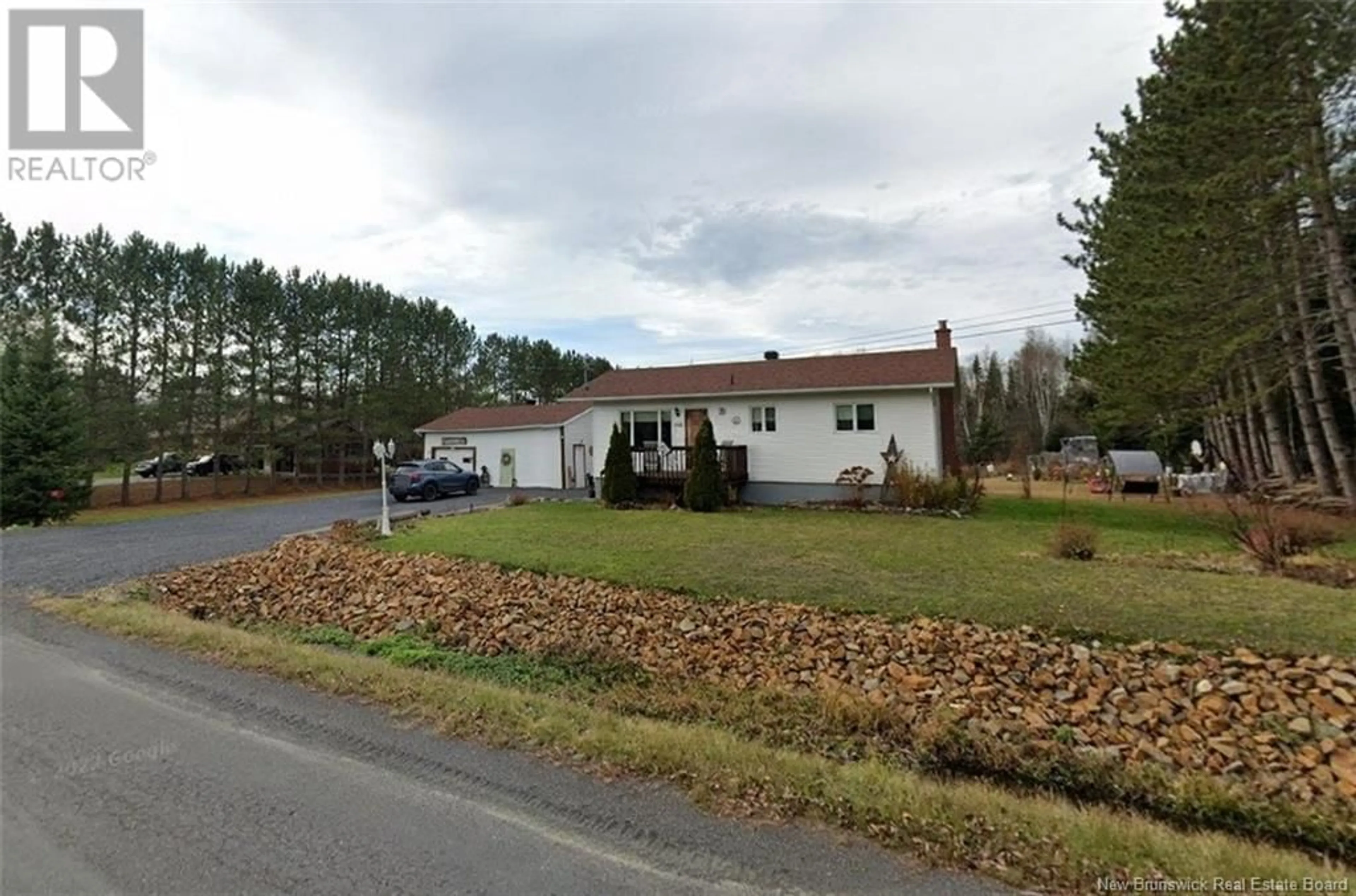 A pic from outside/outdoor area/front of a property/back of a property/a pic from drone, street for 108 SMITH ROAD, Saint-Basile New Brunswick E7C2J5