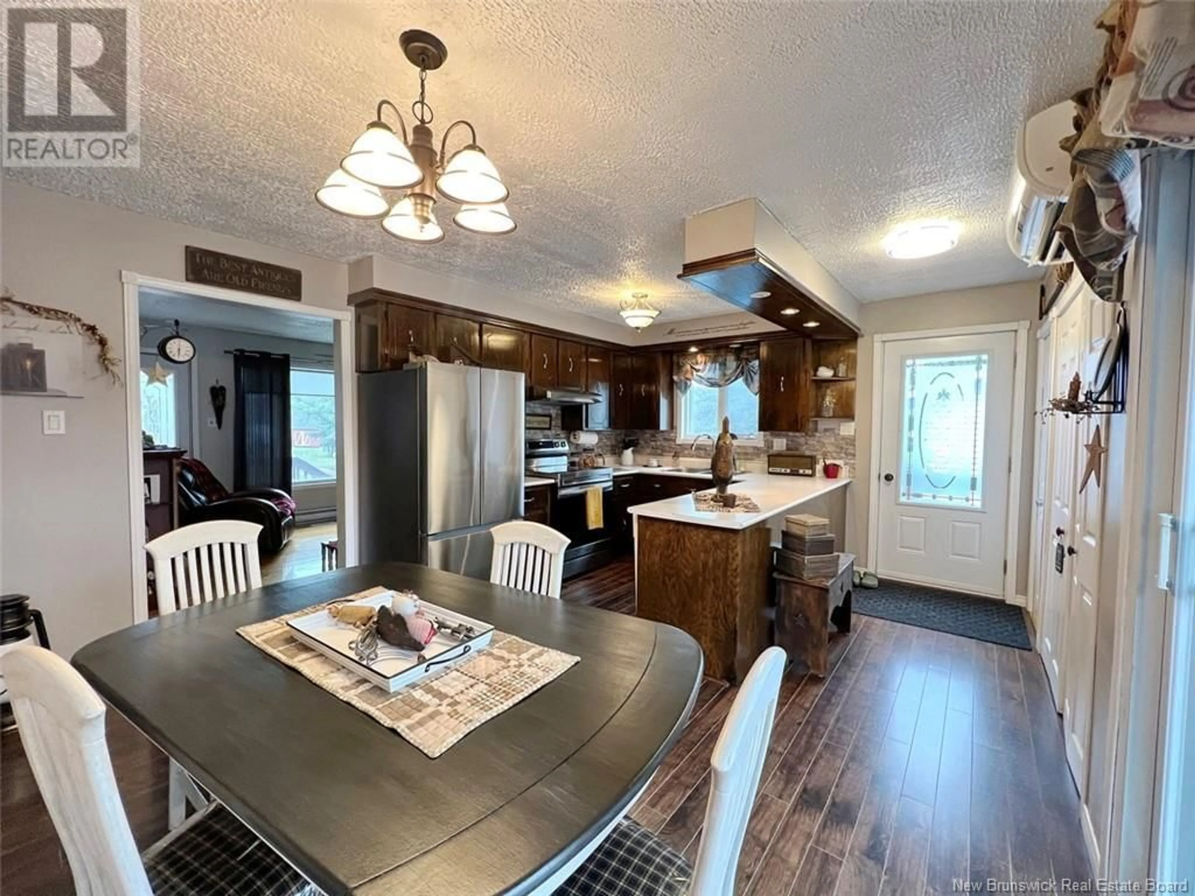 Open concept kitchen, wood/laminate floor for 108 SMITH ROAD, Saint-Basile New Brunswick E7C2J5