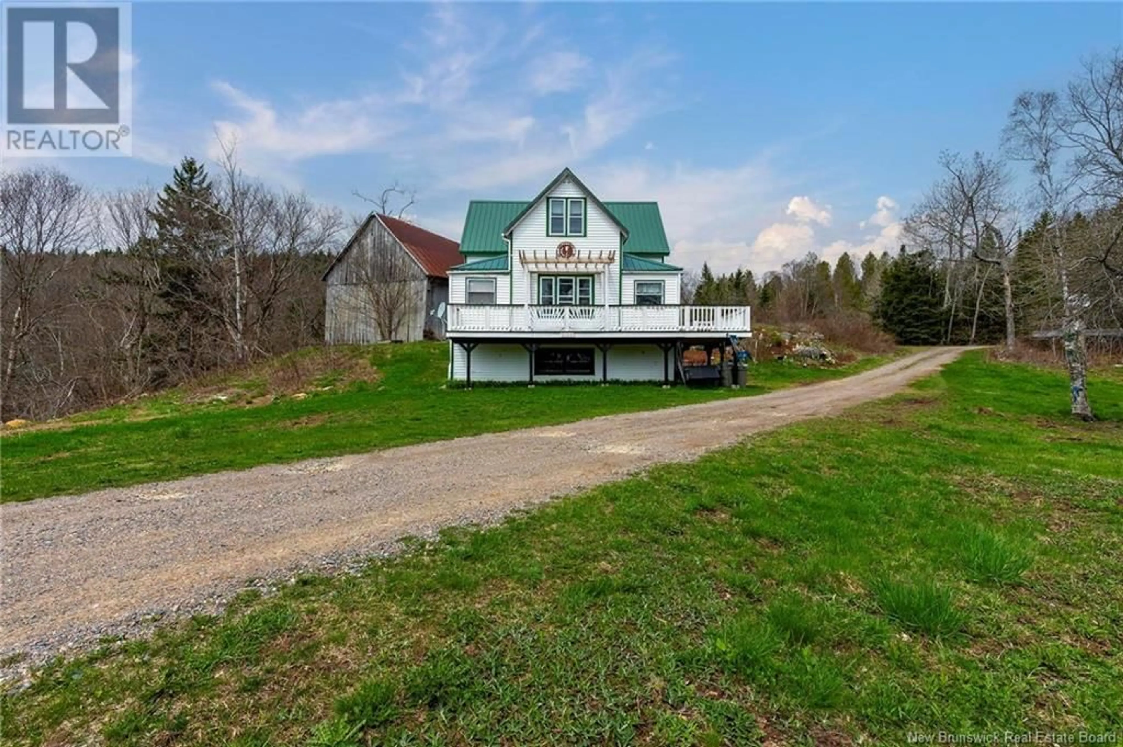 A pic from outside/outdoor area/front of a property/back of a property/a pic from drone, water/lake/river/ocean view for 2196 ROUTE 845, Bayswater New Brunswick E5S1L2
