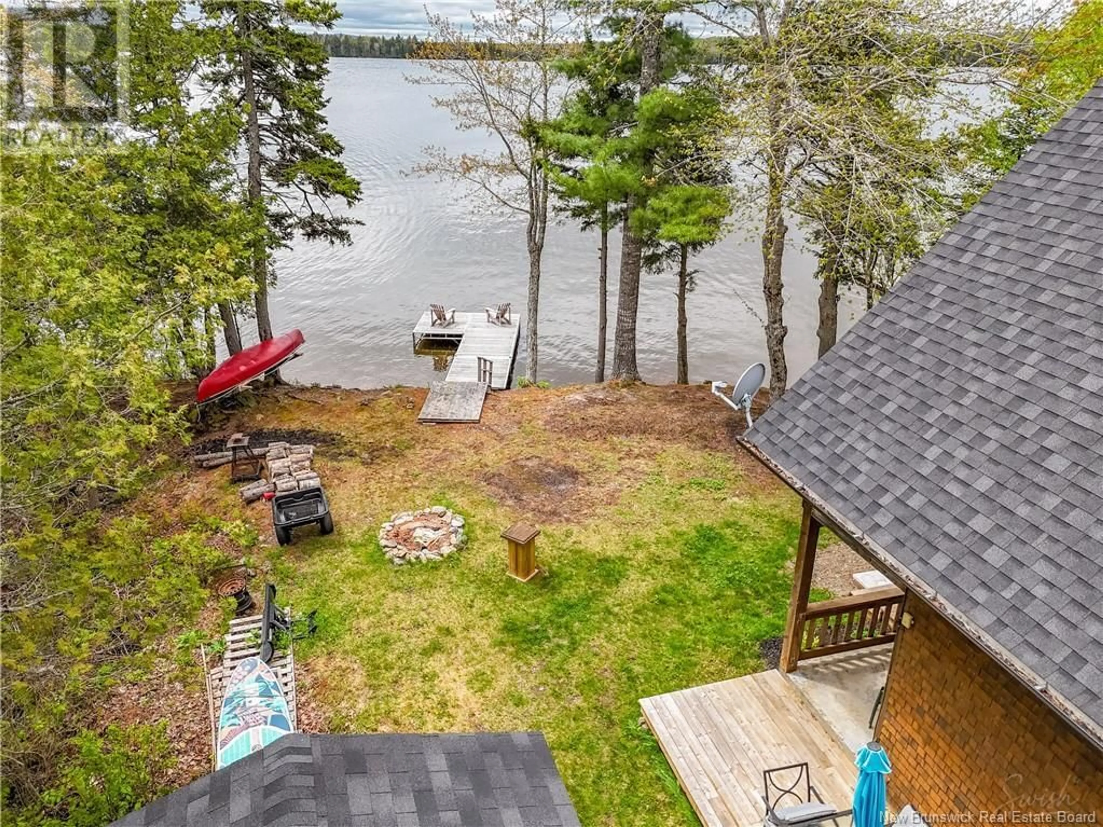 A pic from outside/outdoor area/front of a property/back of a property/a pic from drone, water/lake/river/ocean view for 205 CARLIN LANE, Dumfries New Brunswick E6G1T1
