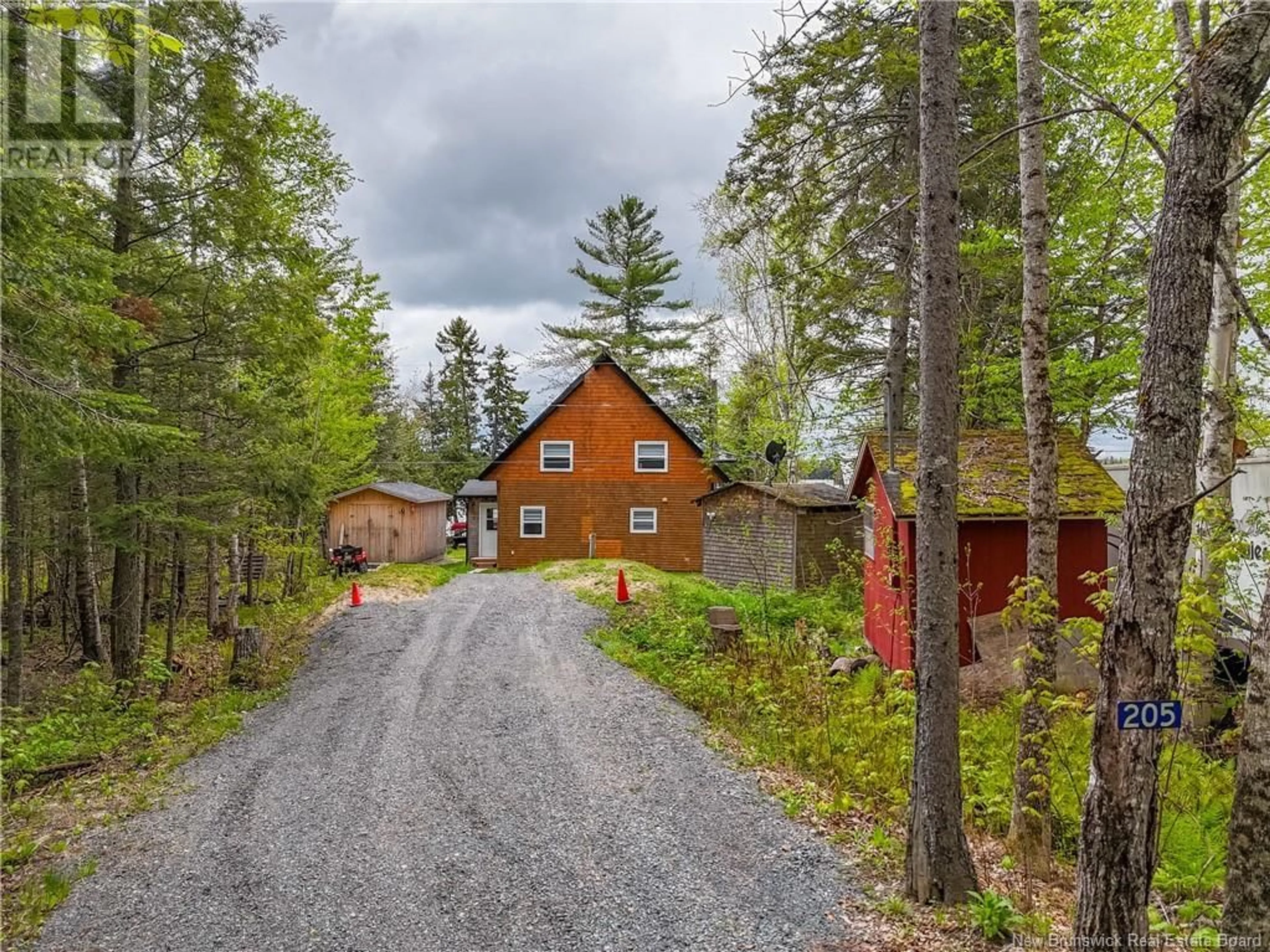 A pic from outside/outdoor area/front of a property/back of a property/a pic from drone, unknown for 205 CARLIN LANE, Dumfries New Brunswick E6G1T1