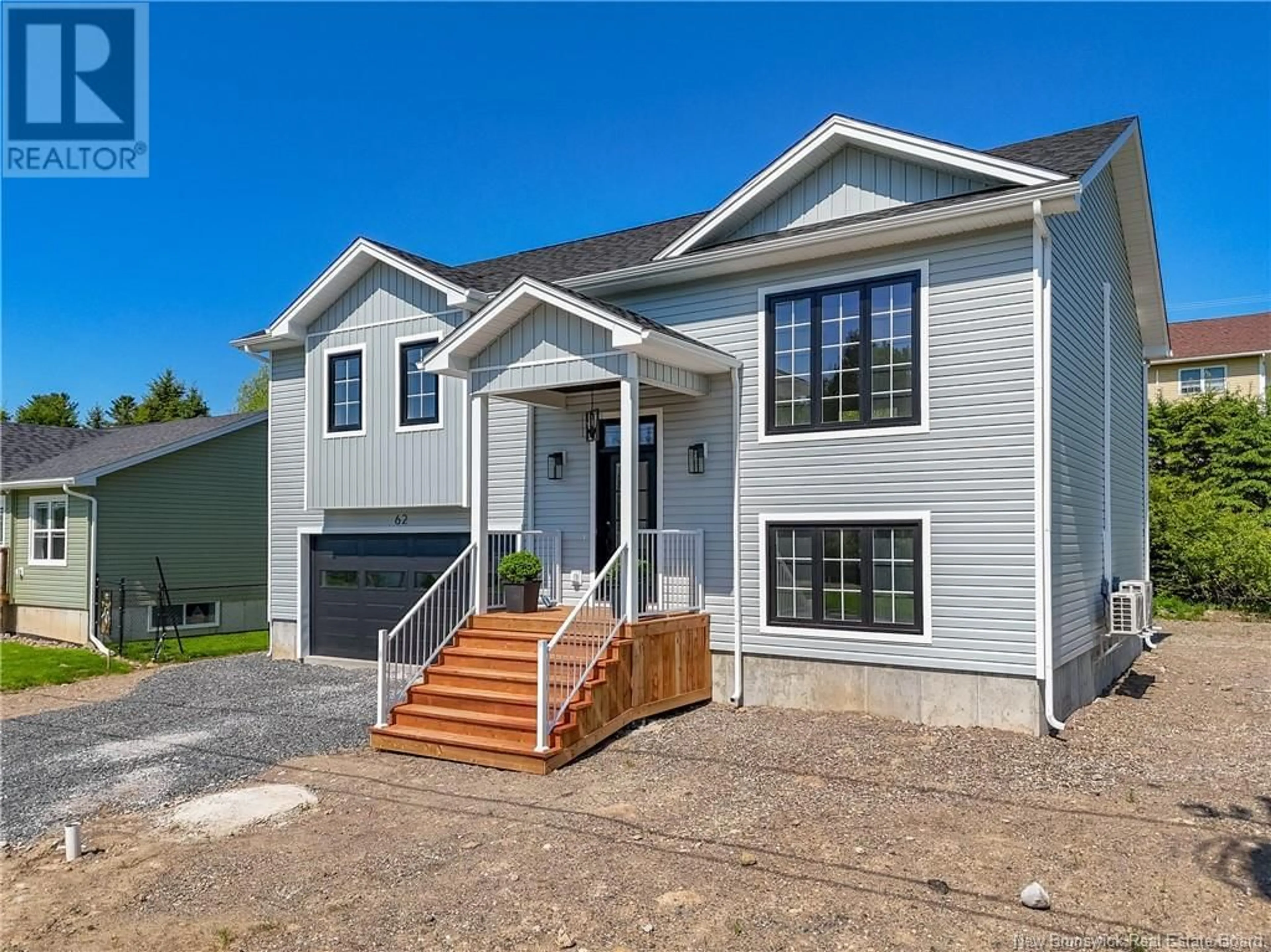 Home with vinyl exterior material, street for 62 MALIBU STREET, Fredericton New Brunswick E3A5P9