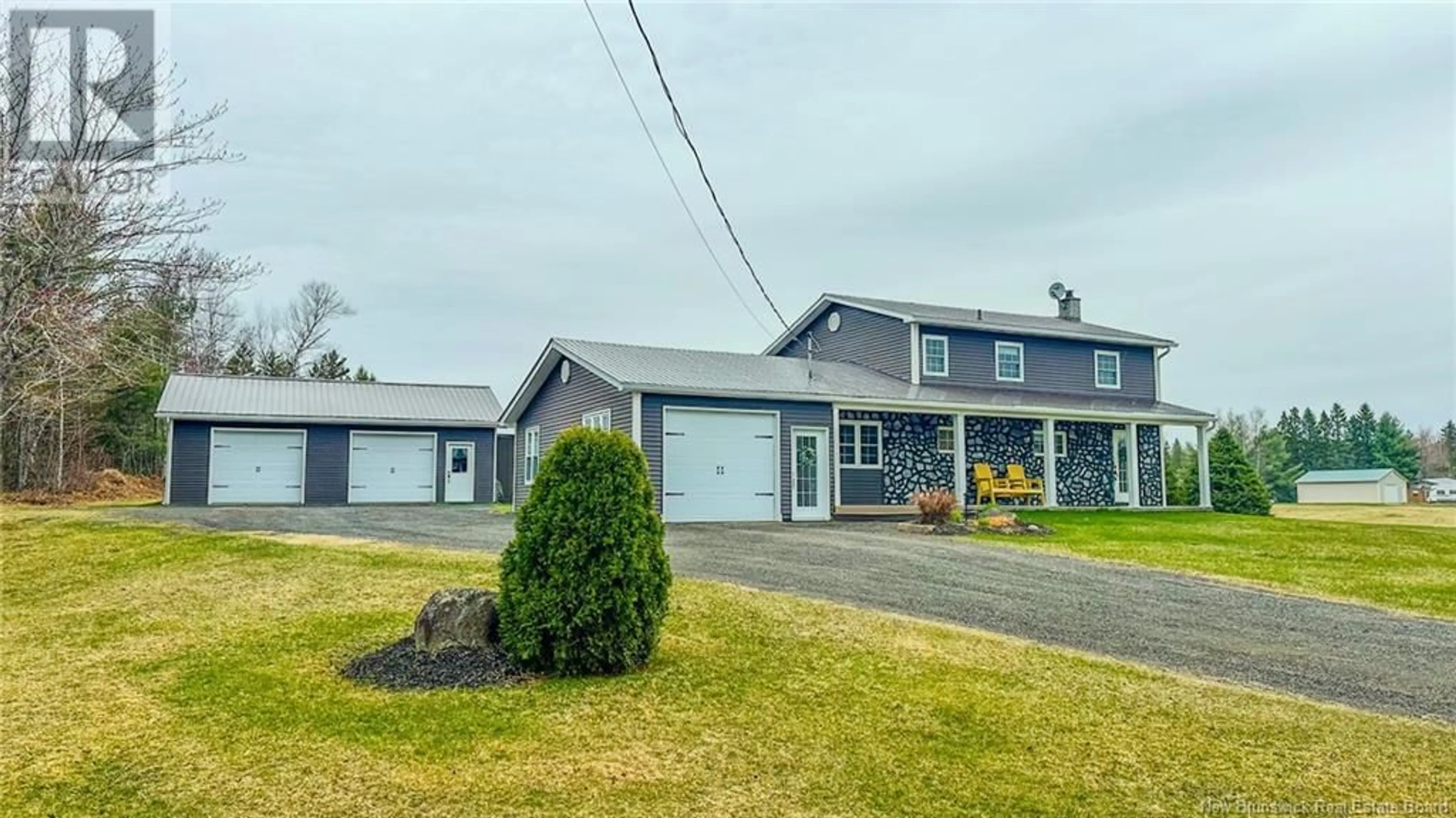 A pic from outside/outdoor area/front of a property/back of a property/a pic from drone, street for 34 CH OUELLETTE, Acadieville New Brunswick E4Y1P7
