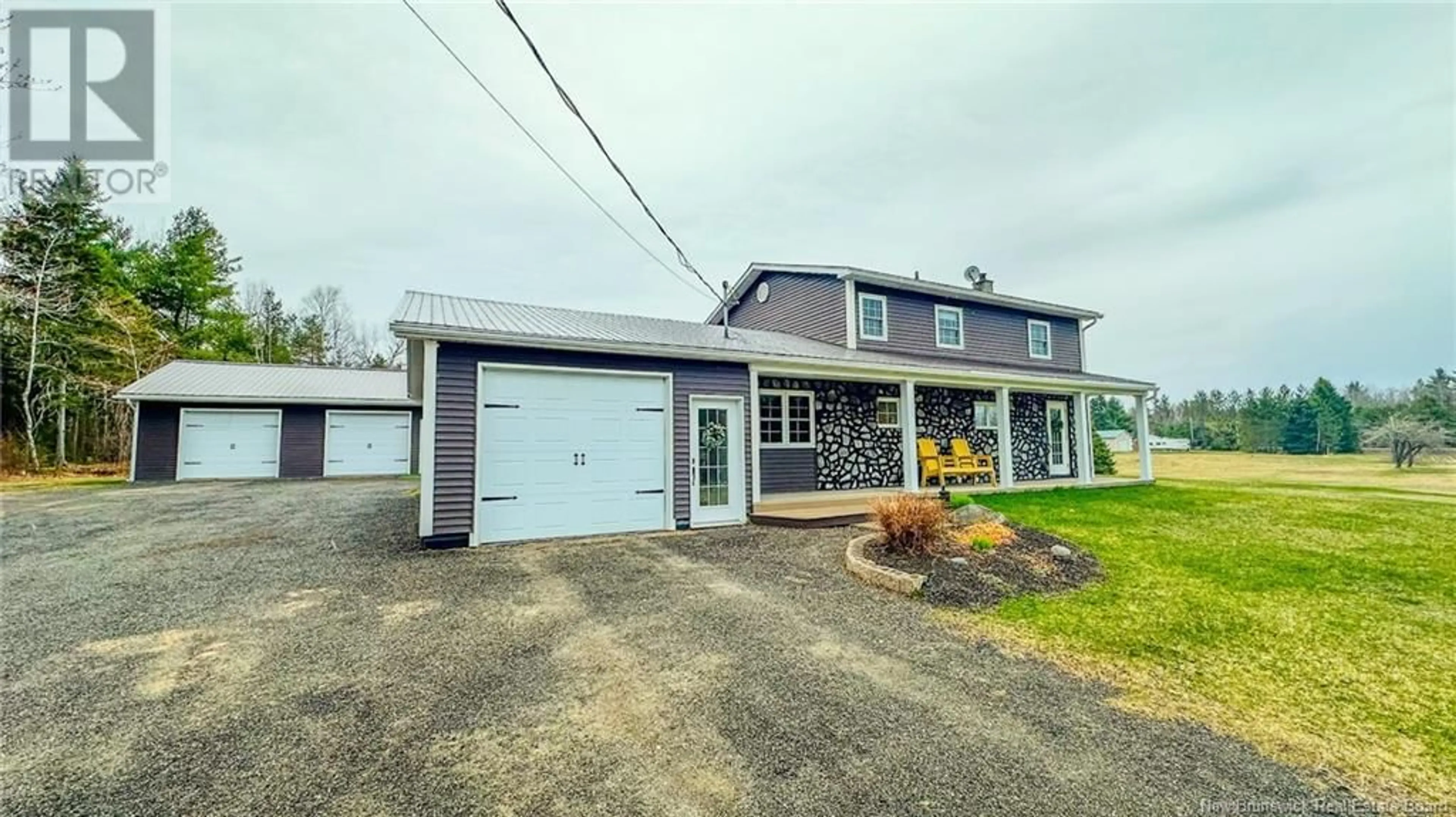 A pic from outside/outdoor area/front of a property/back of a property/a pic from drone, street for 34 CH OUELLETTE, Acadieville New Brunswick E4Y1P7