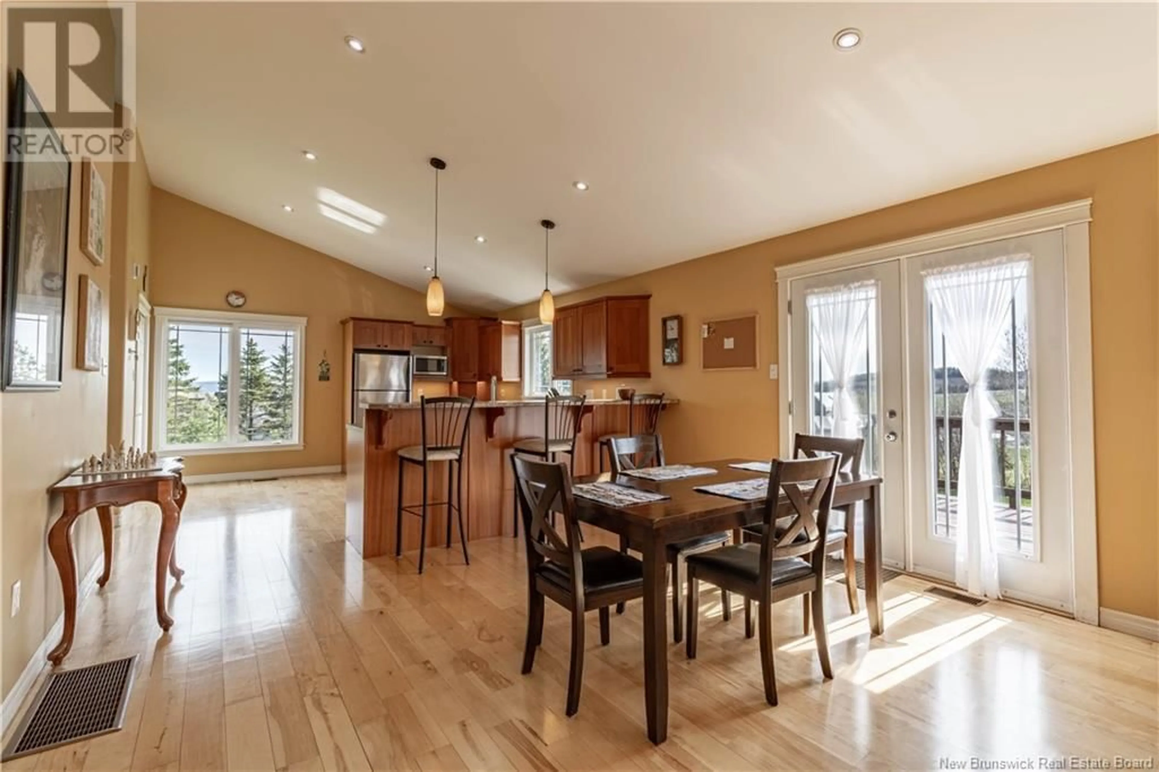 Open concept kitchen, wood/laminate floor for 13 EVERGREEN LANE, New Line Road New Brunswick E4E0A2