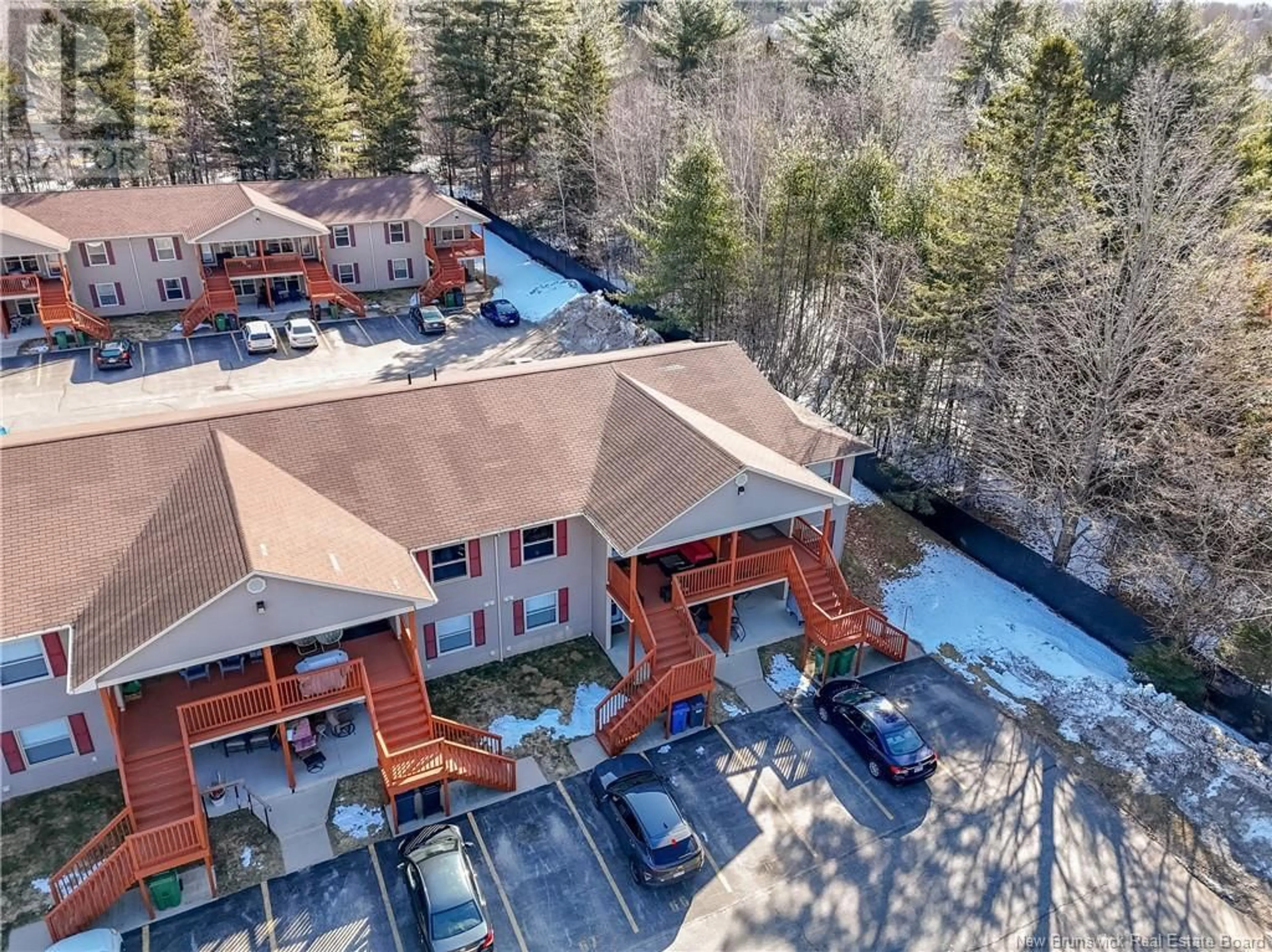 A pic from outside/outdoor area/front of a property/back of a property/a pic from drone, mountain view for 66 - 25 TRAILSIDE COURT COURT, Fredericton New Brunswick E3A5M3