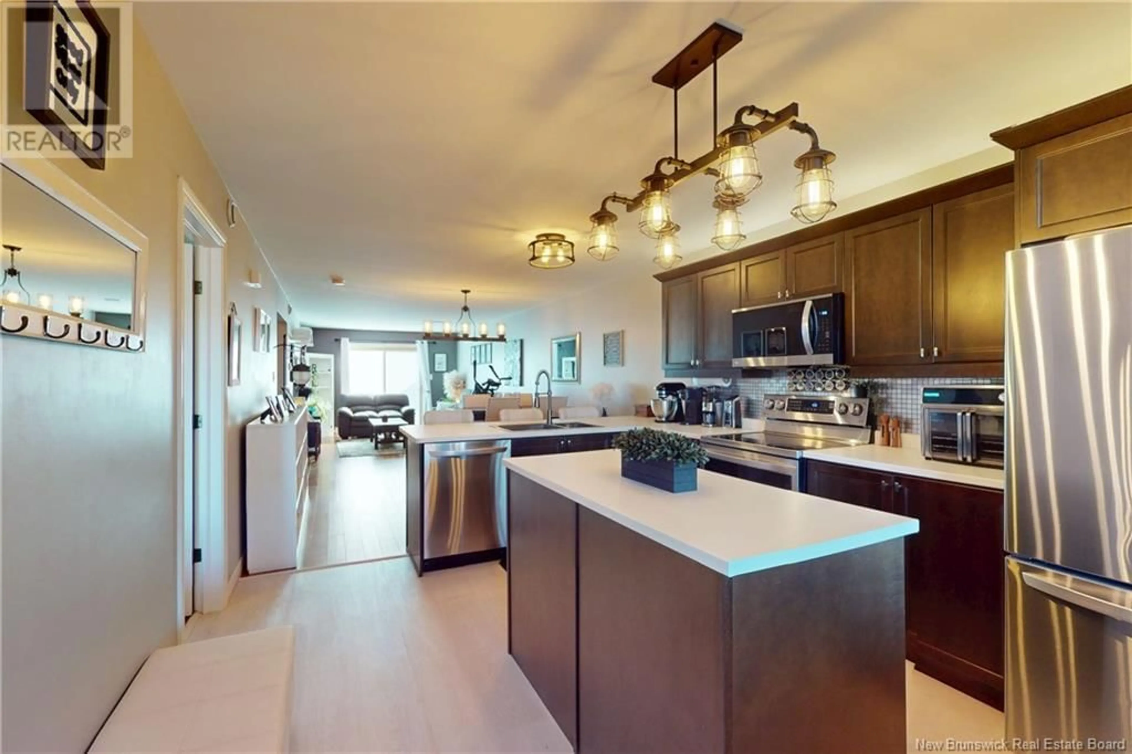 Open concept kitchen, ceramic/tile floor for 66 - 25 TRAILSIDE COURT COURT, Fredericton New Brunswick E3A5M3
