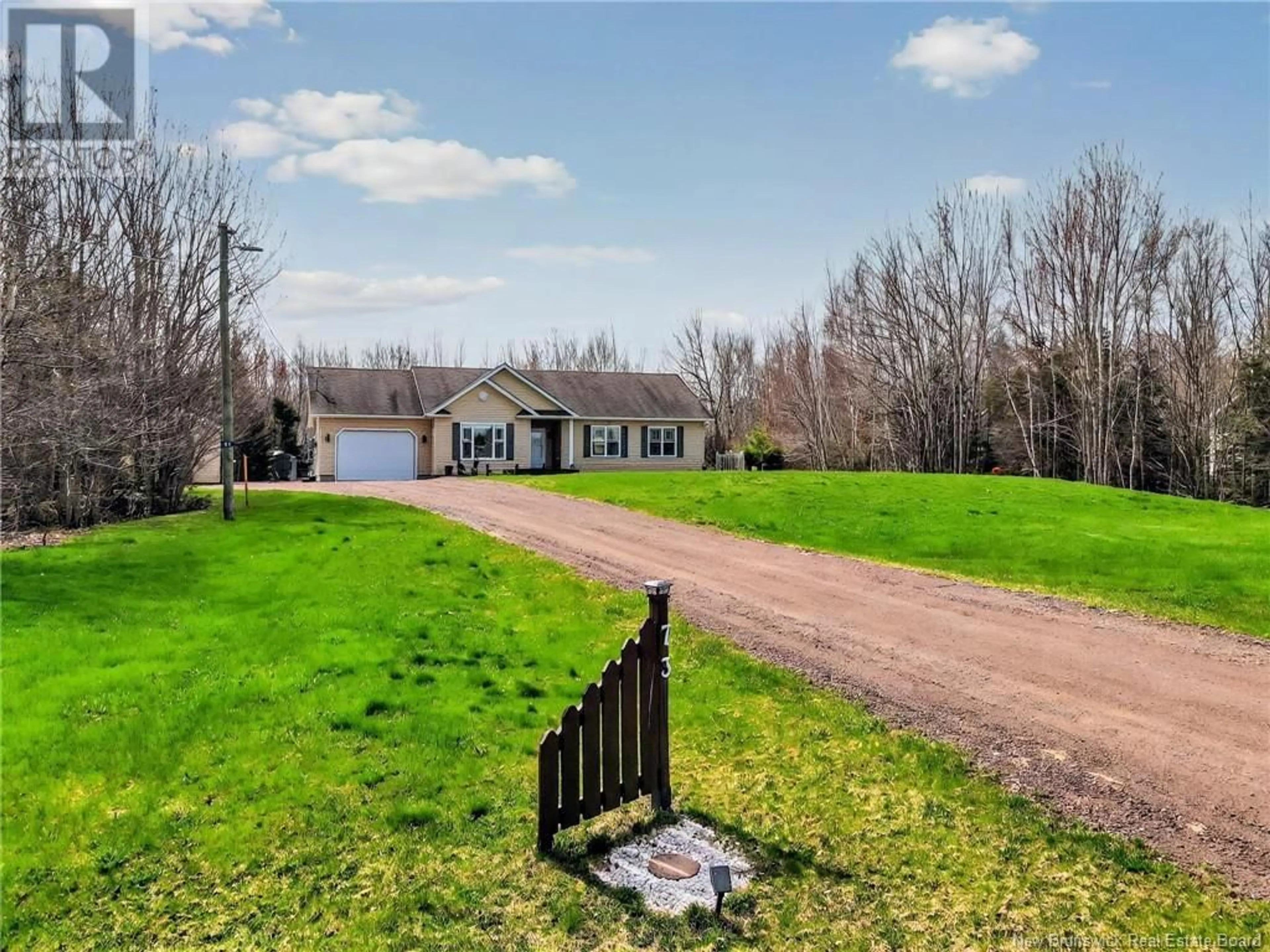 A pic from outside/outdoor area/front of a property/back of a property/a pic from drone, water/lake/river/ocean view for 73 SAFFRON, Irishtown New Brunswick E1H2P1