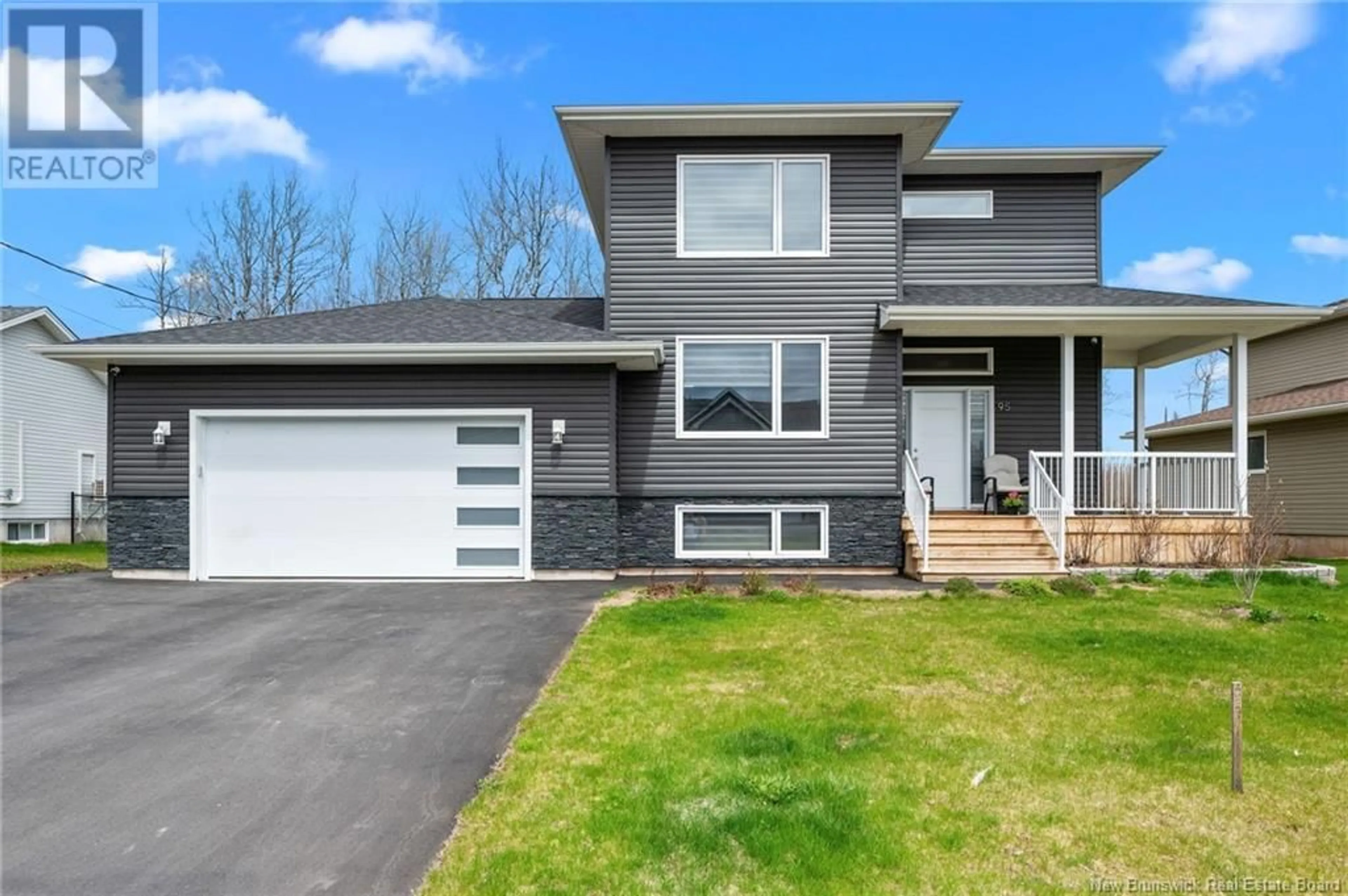 Home with vinyl exterior material, street for 95 SATARA DRIVE, Moncton New Brunswick E1G6A5