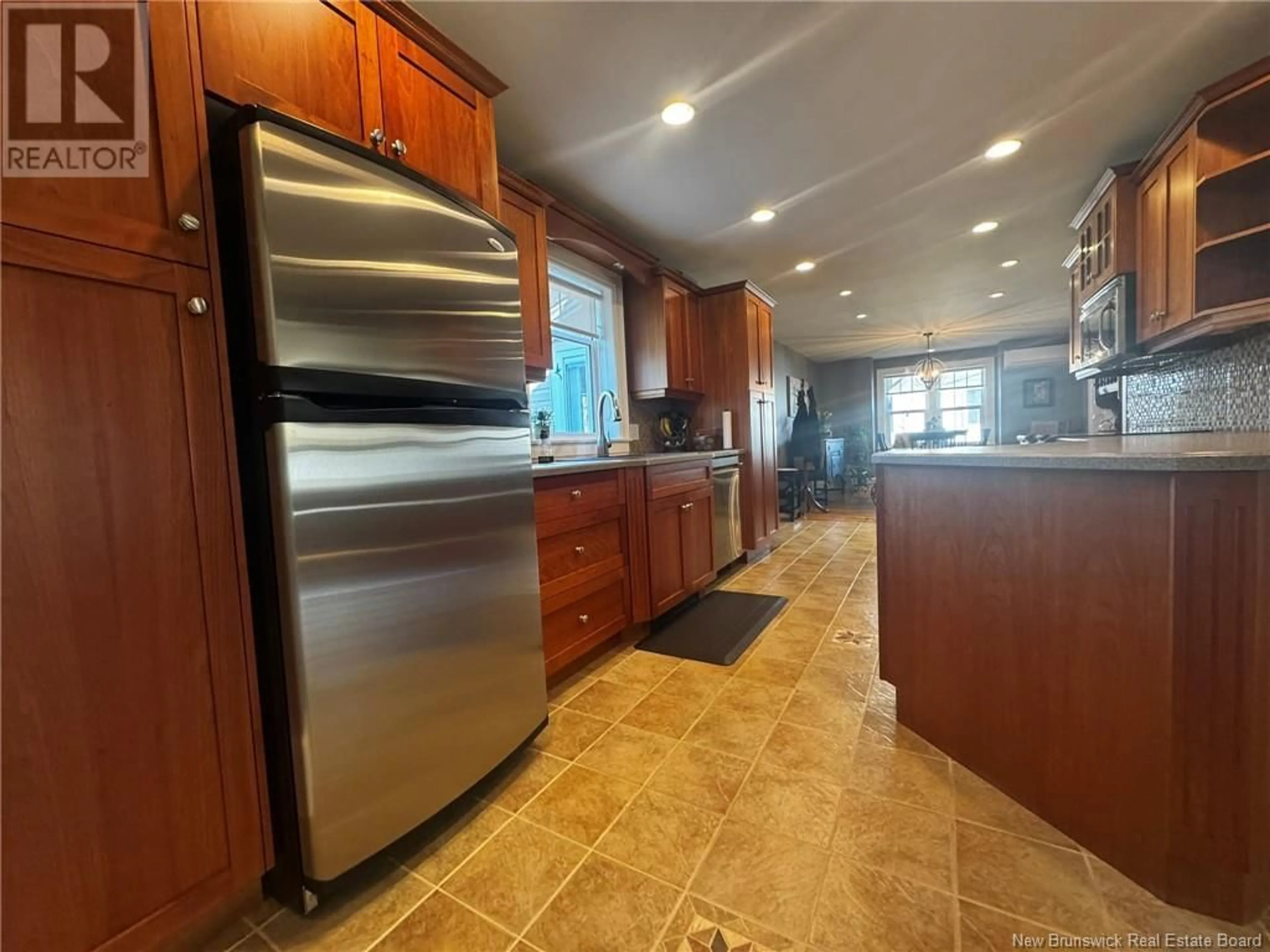 Open concept kitchen, ceramic/tile floor for 366 GEORGE STREET, Miramichi New Brunswick E1V2S2