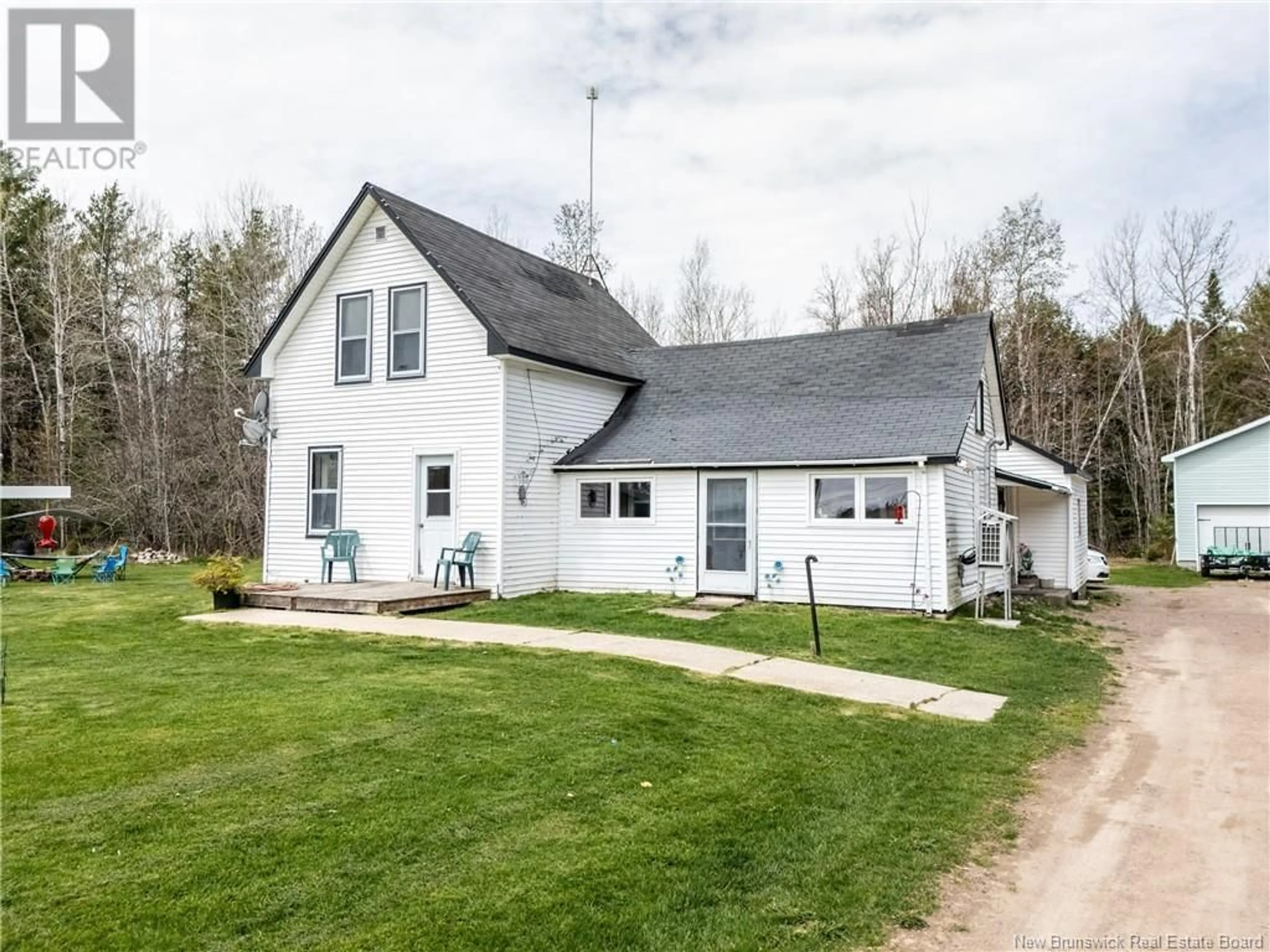 A pic from outside/outdoor area/front of a property/back of a property/a pic from drone, street for 2460 ROUTE 510, Targettville New Brunswick E4T1V6