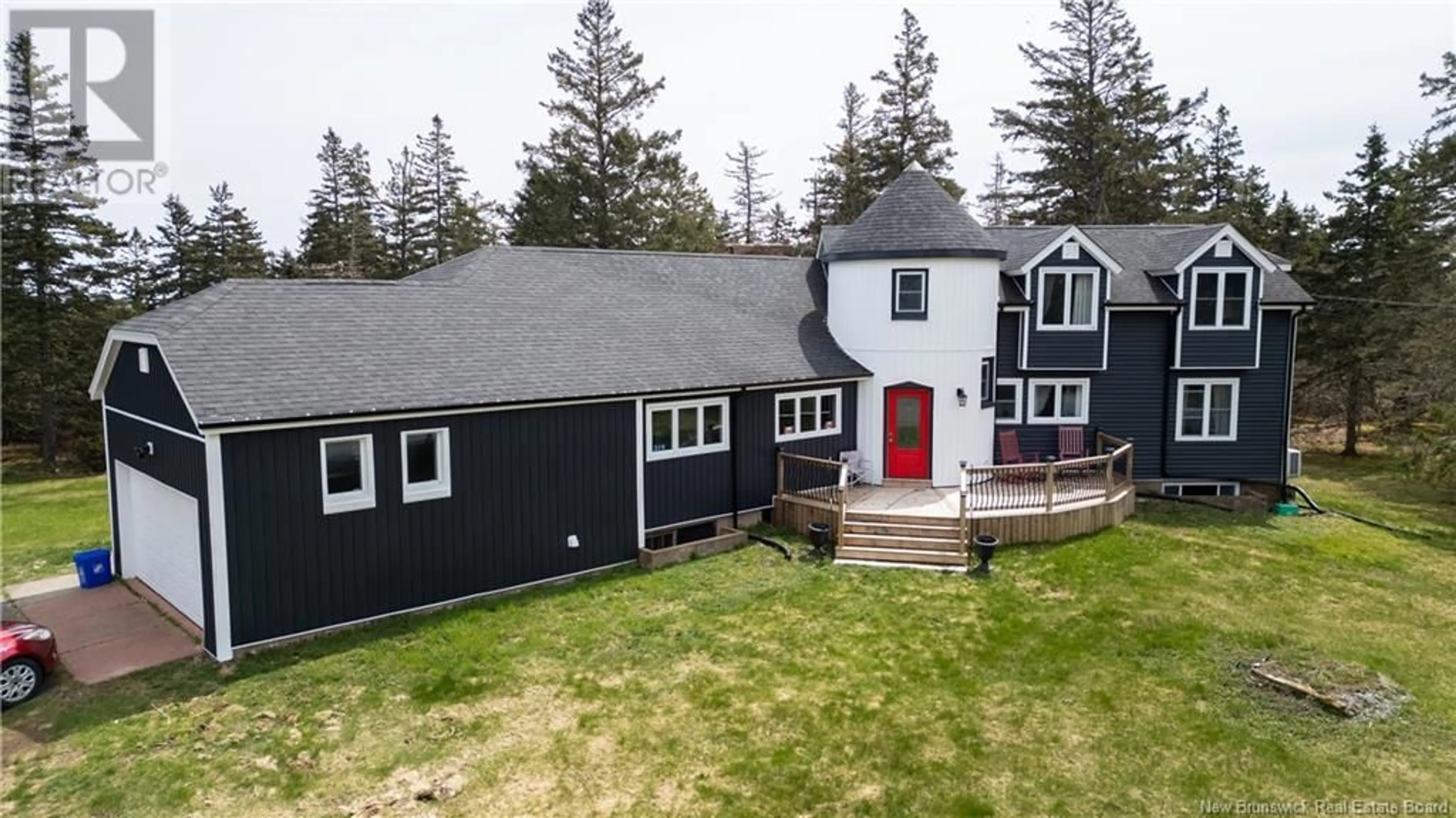 A pic from outside/outdoor area/front of a property/back of a property/a pic from drone, building for 319 QUACO ROAD, West Quaco New Brunswick E5R2E4