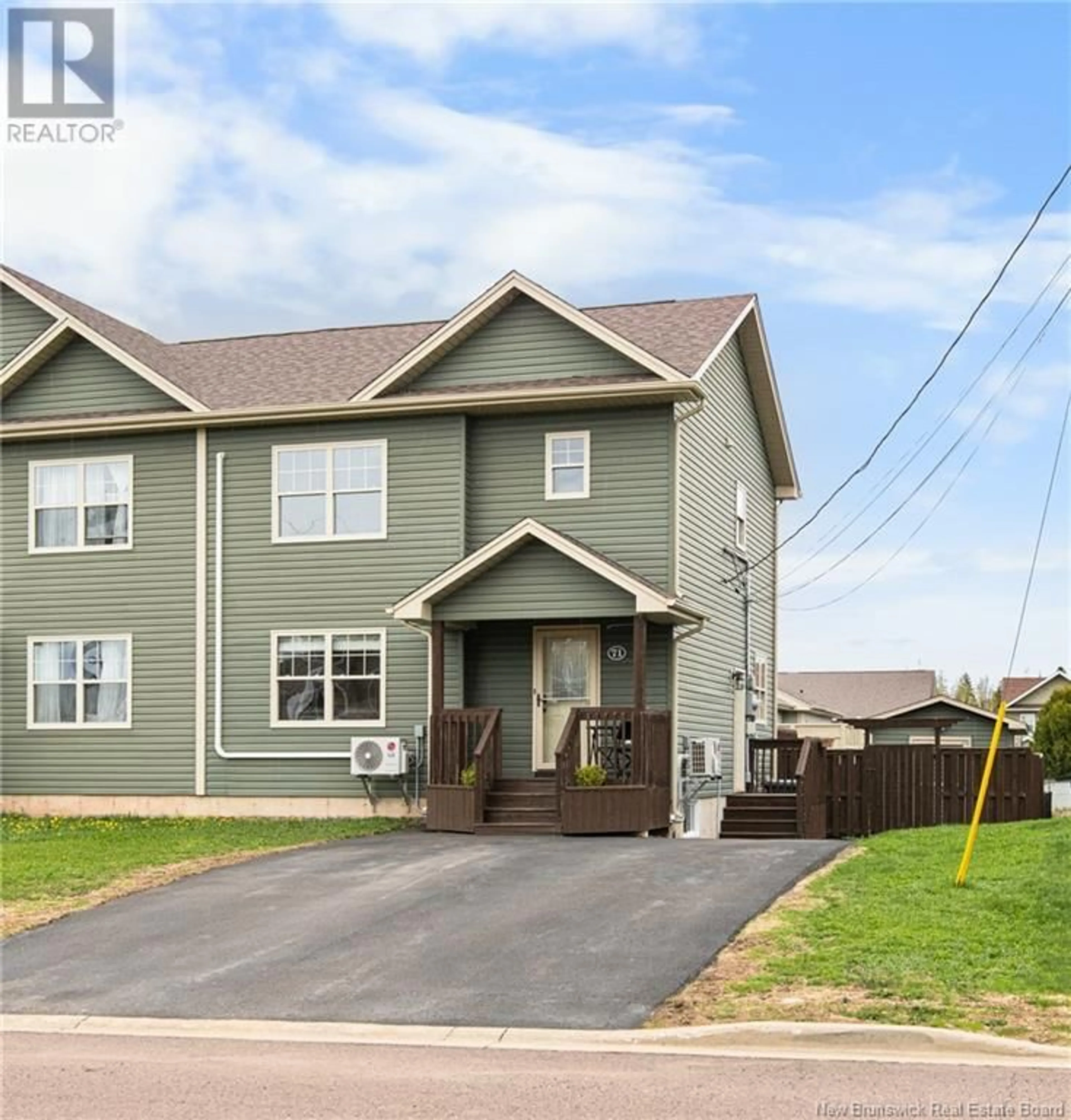 Home with vinyl exterior material, street for 71 JASMINE CRESCENT, Moncton New Brunswick E1A9A5