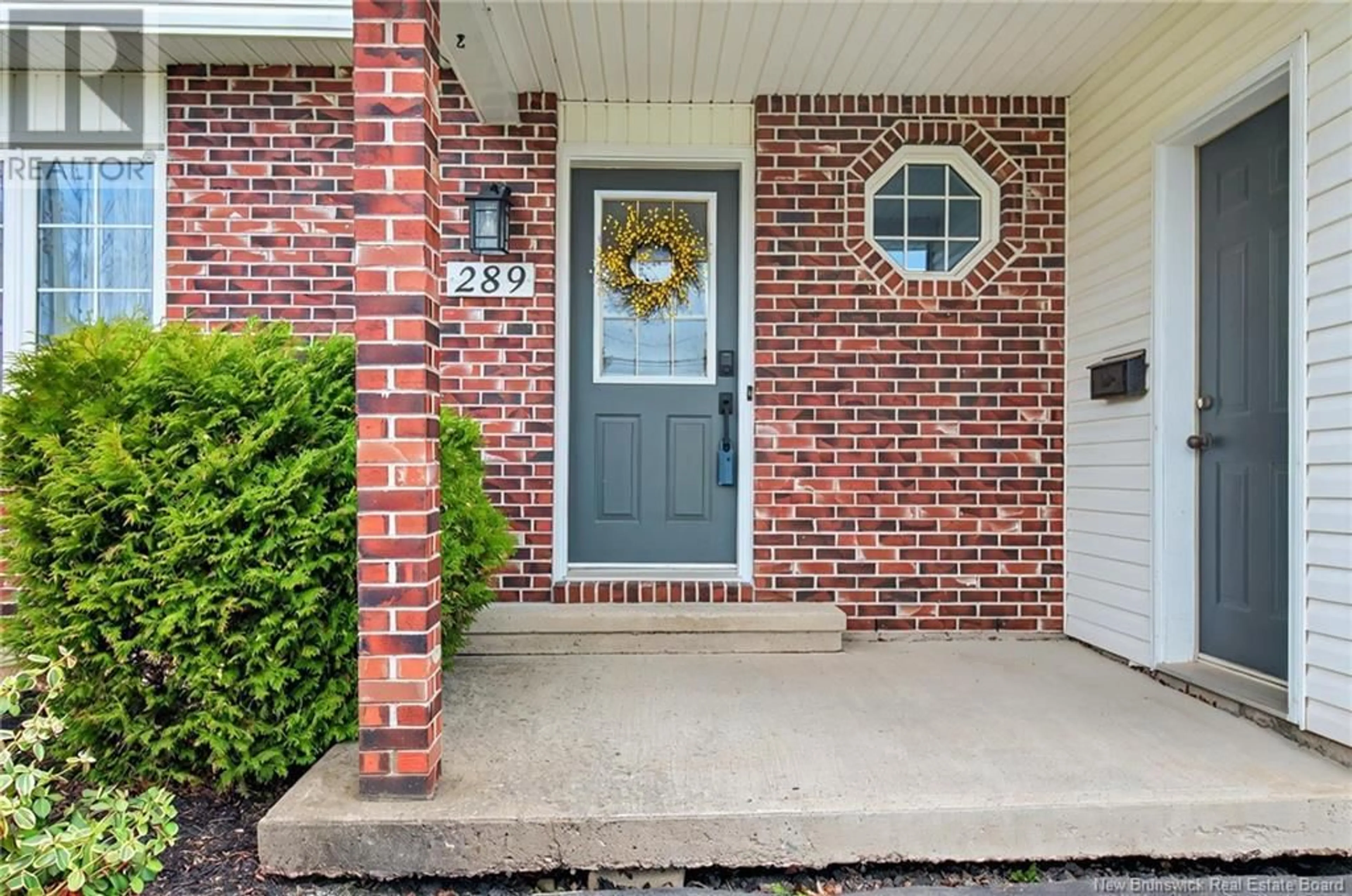 Home with brick exterior material, street for 289 EVERGREEN DRIVE, Moncton New Brunswick E1G2E4