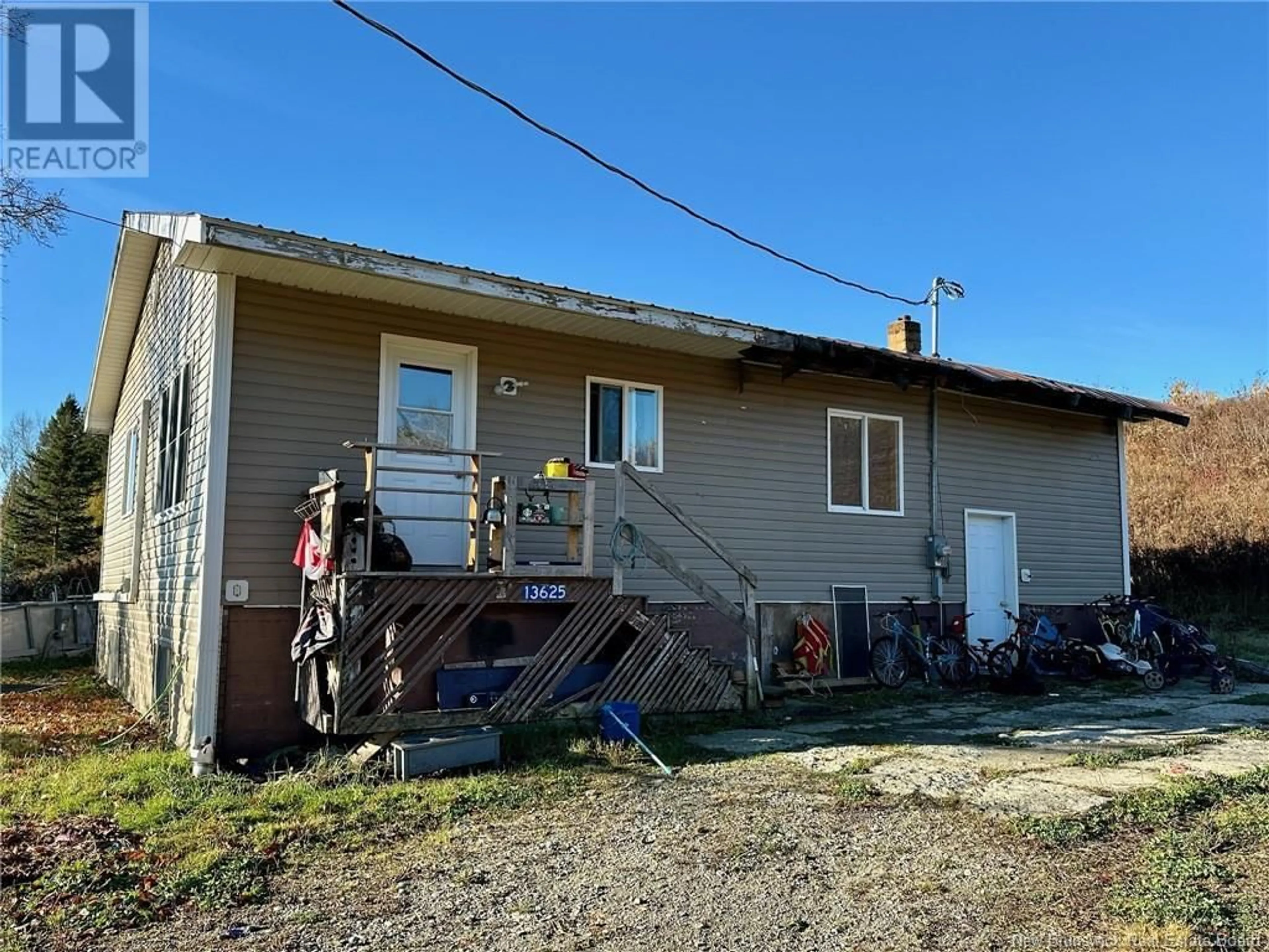 A pic from outside/outdoor area/front of a property/back of a property/a pic from drone, building for 13625 ROUTE 105, Tilley New Brunswick E7H4A1