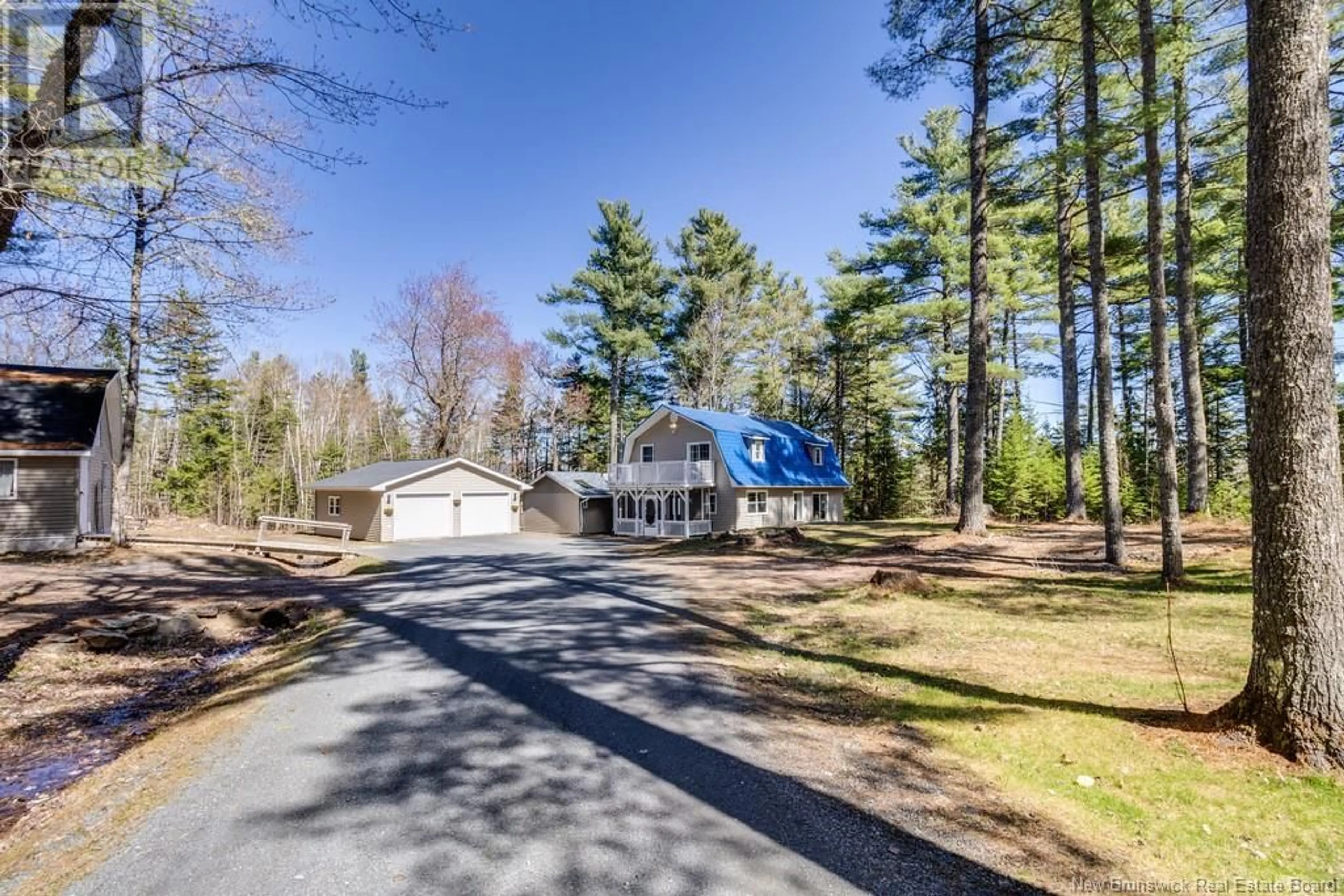A pic from outside/outdoor area/front of a property/back of a property/a pic from drone, street for 130 RAINBOW DRIVE, Charters Settlement New Brunswick E3C1V1