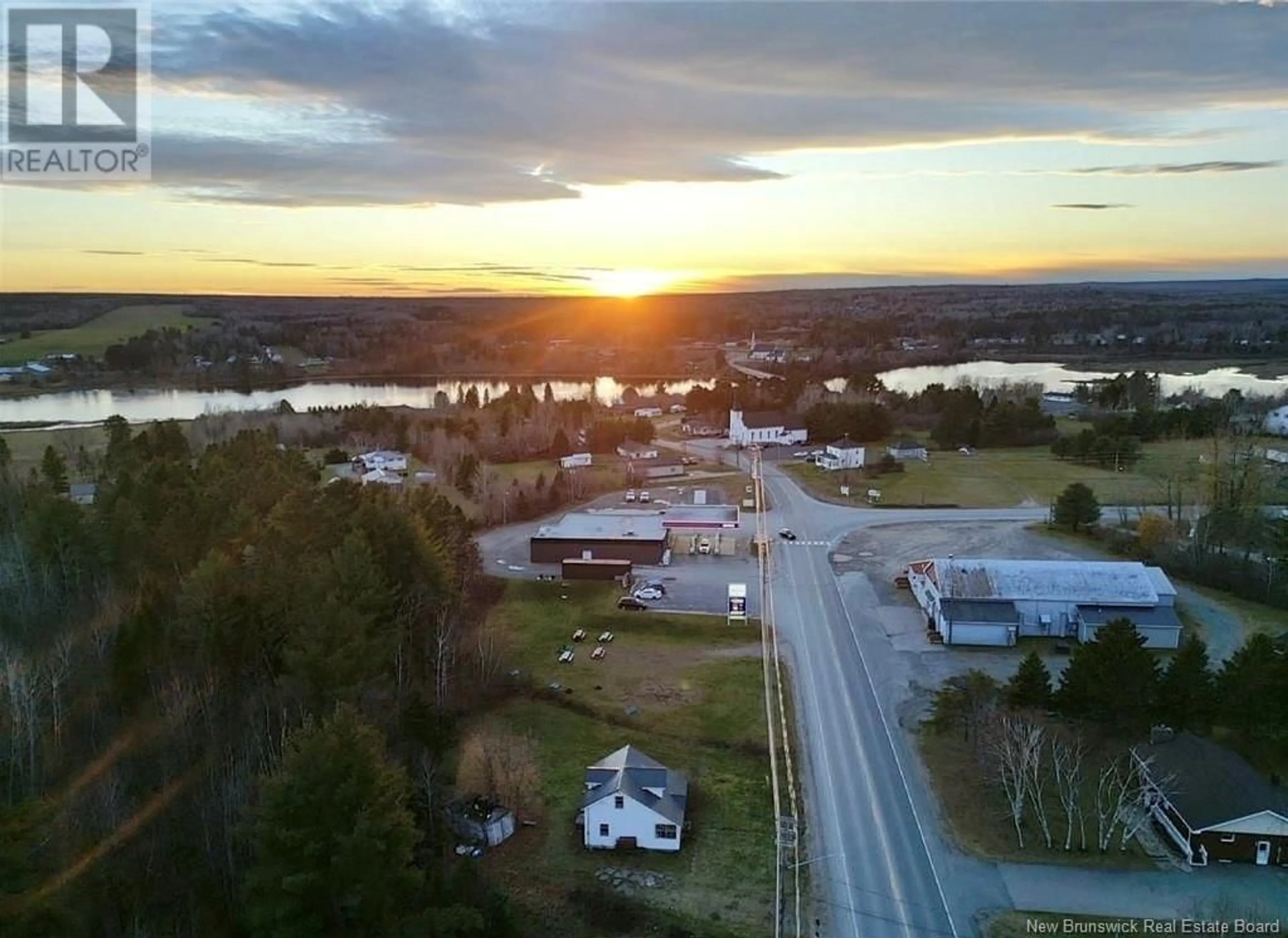 A pic from outside/outdoor area/front of a property/back of a property/a pic from drone, water/lake/river/ocean view for 1755 ROUTE 425, Sunny Corner New Brunswick E9E1J1