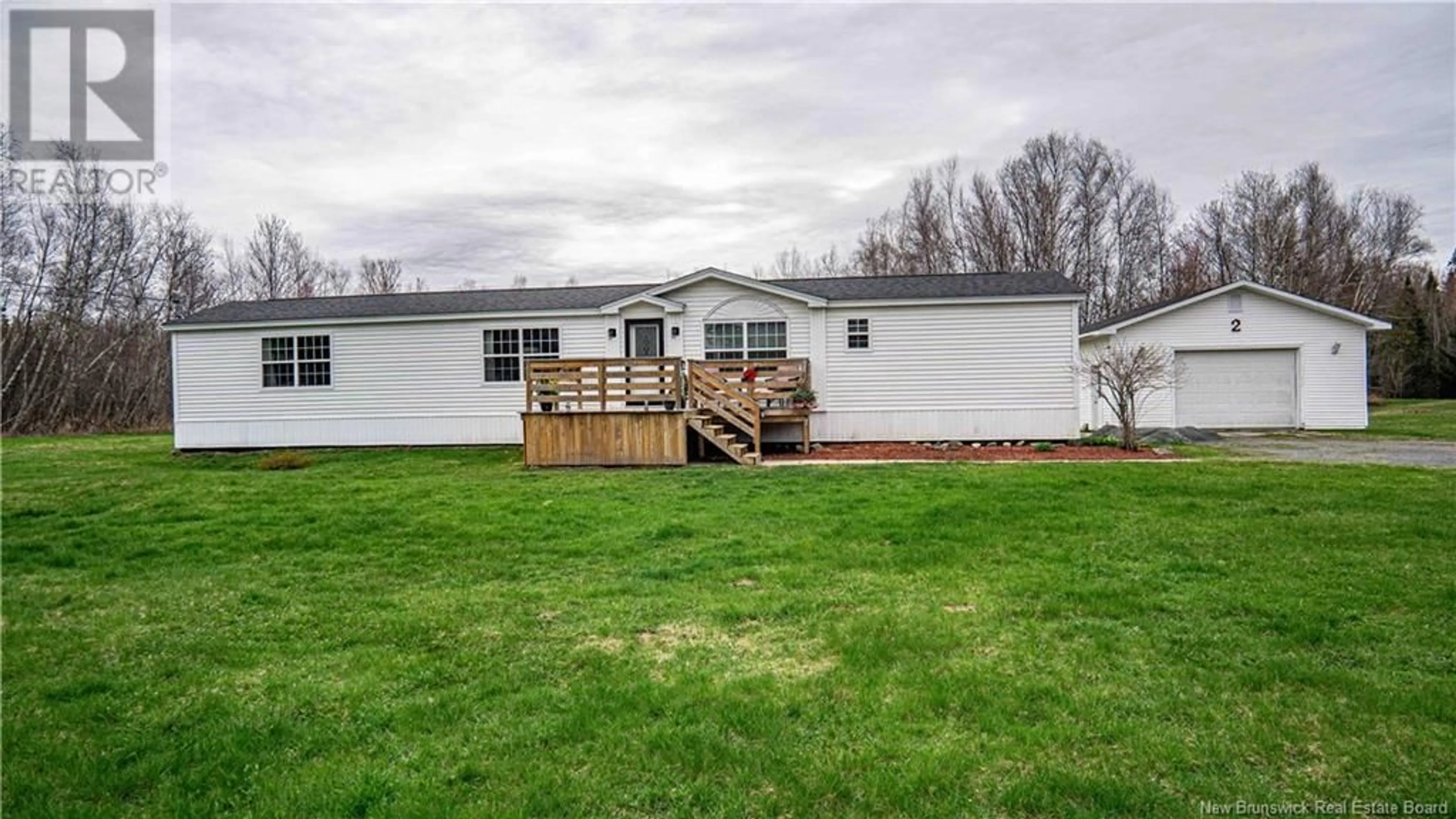 A pic from outside/outdoor area/front of a property/back of a property/a pic from drone, water/lake/river/ocean view for 2 PRESTIGE DRIVE, Lincoln New Brunswick E3B7G9