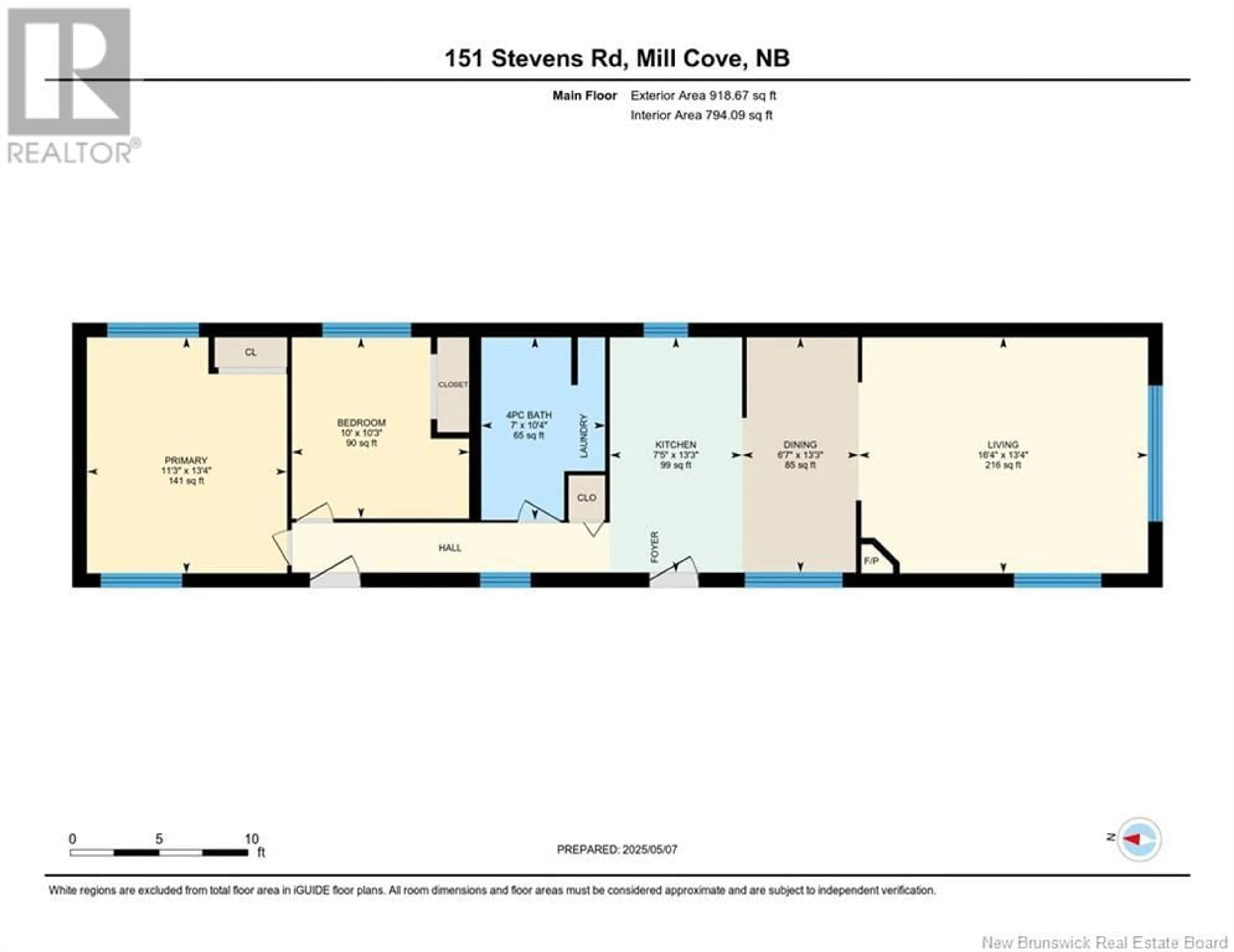Floor plan for 151 STEVENS ROAD, Whites Cove New Brunswick E4C0A3