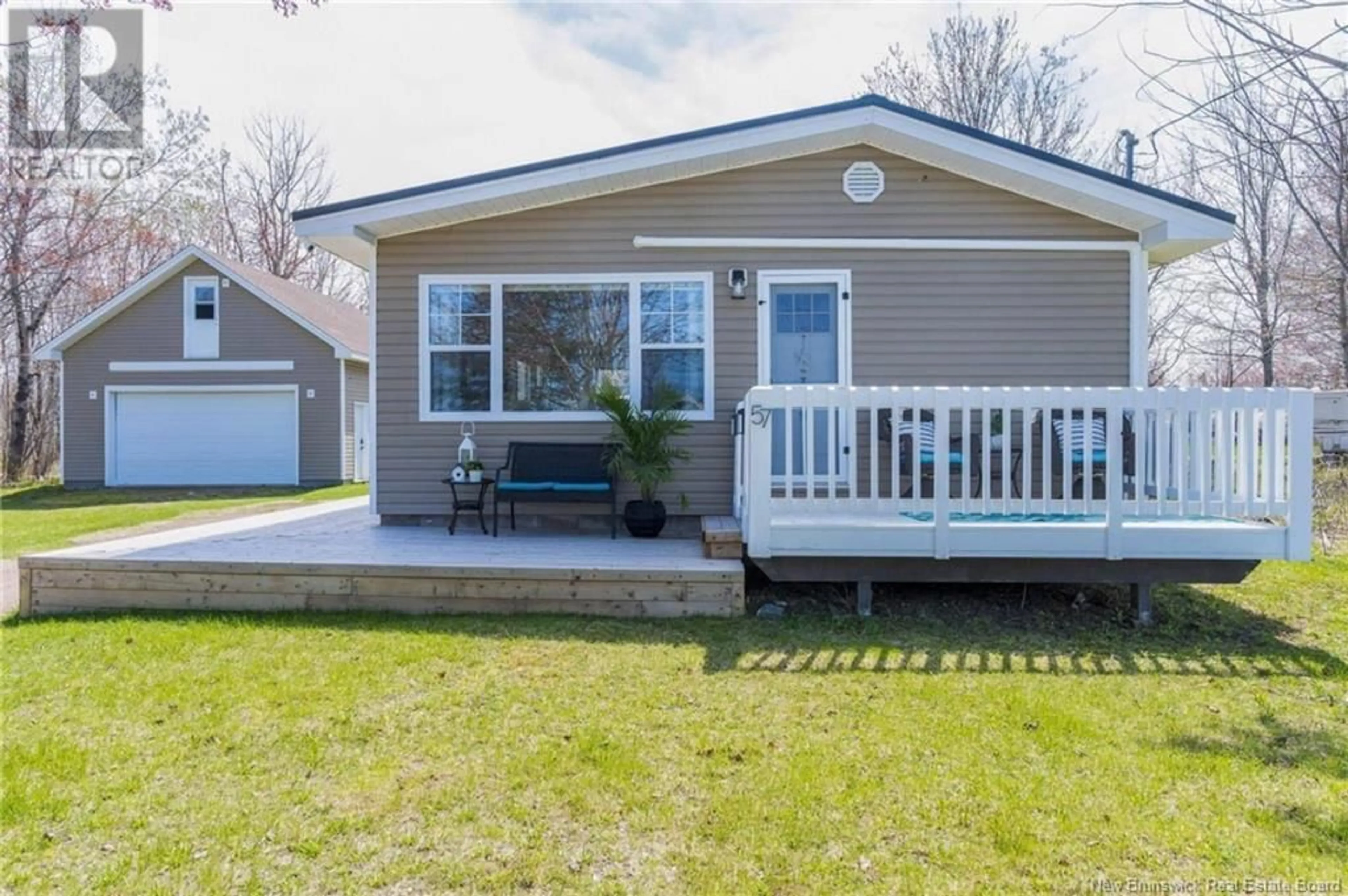 Home with vinyl exterior material, street for 57 DAVID STREET, Grand-Barachois New Brunswick E4P7A8