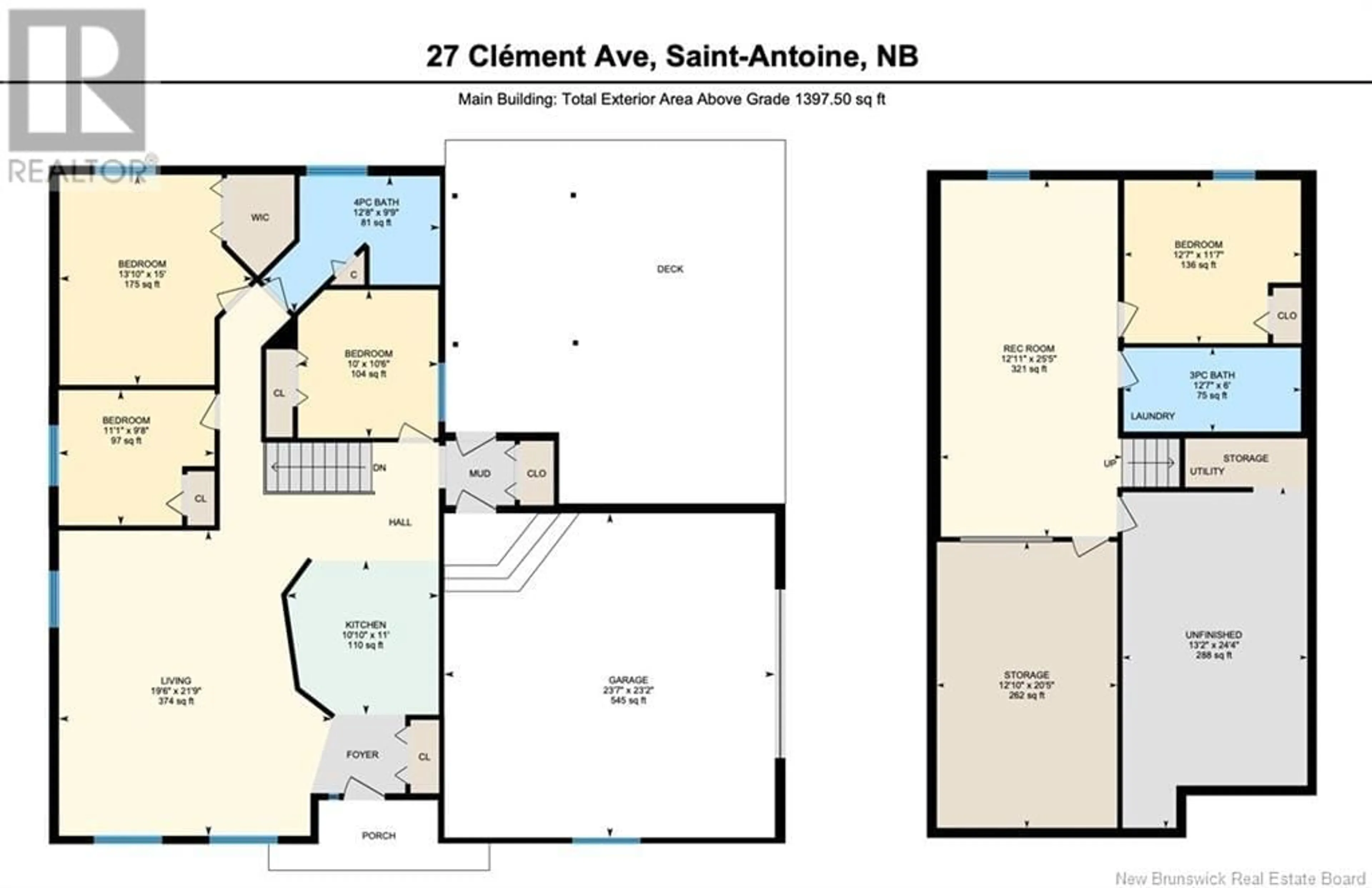 Floor plan for 27 CLEMENT AVENUE, Saint-Antoine New Brunswick E4V1E3