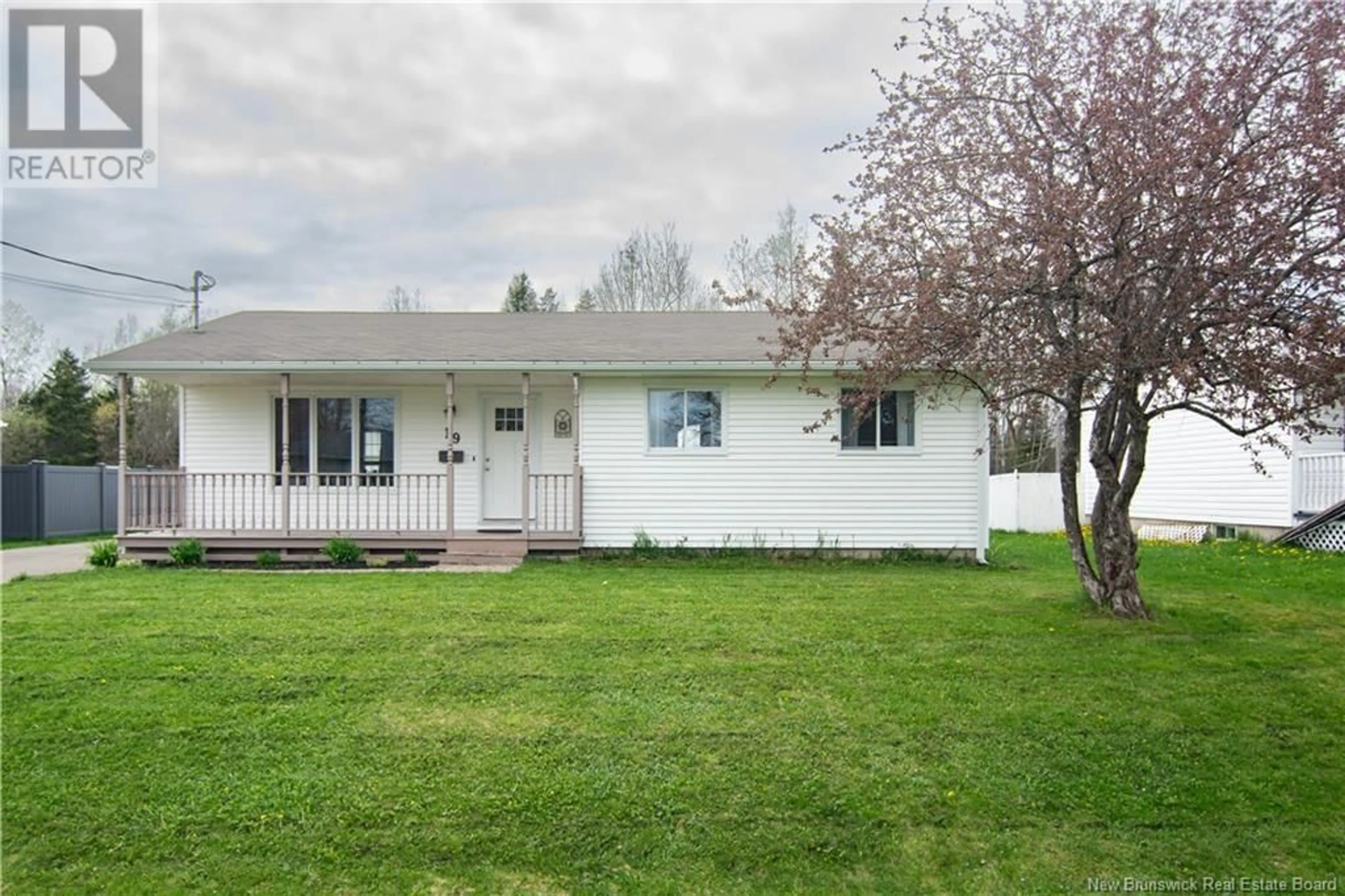 Home with vinyl exterior material, street for 19 MACDONALD ROAD, Salisbury New Brunswick E4J2J5