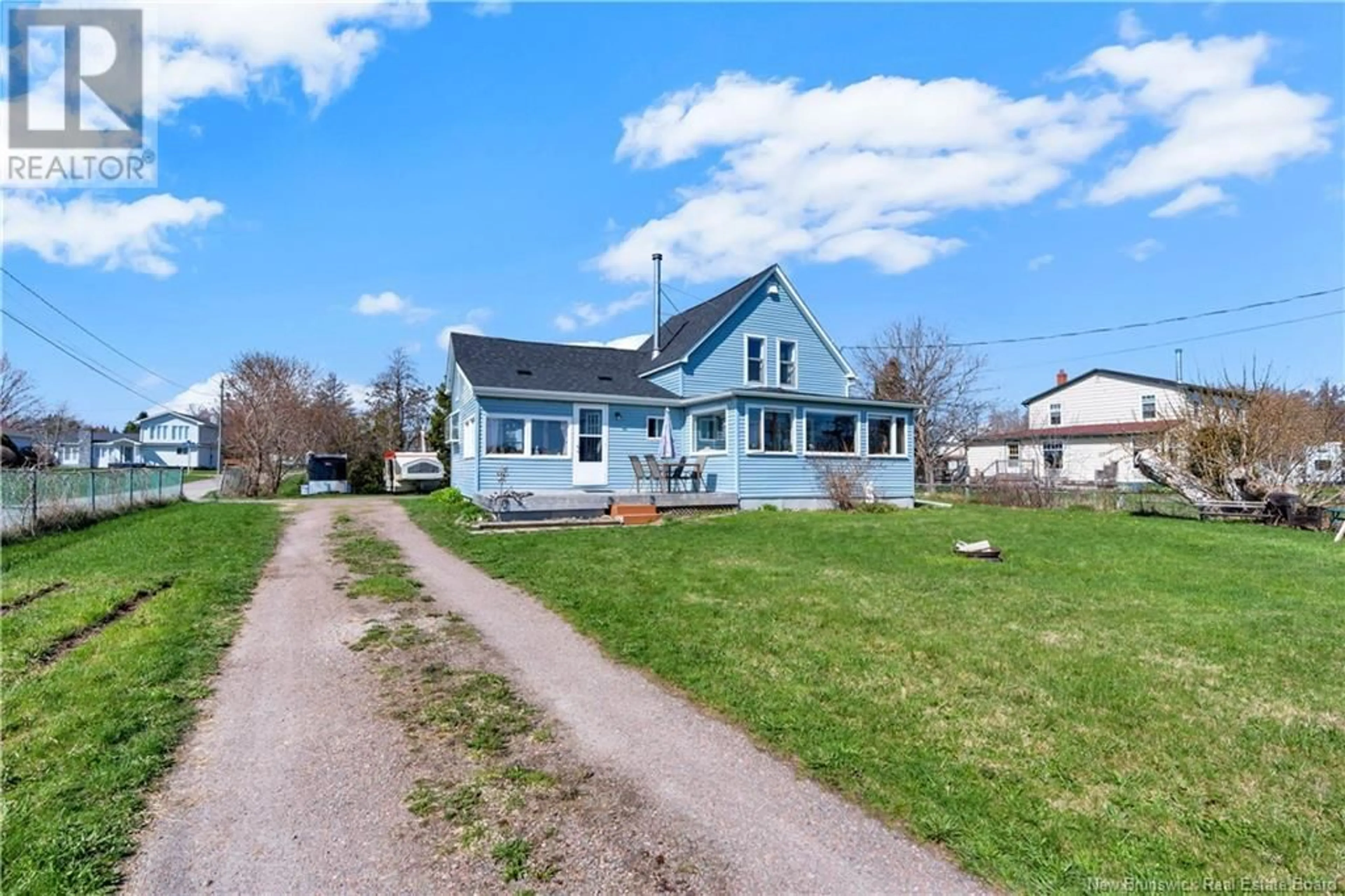 A pic from outside/outdoor area/front of a property/back of a property/a pic from drone, street for 383 CHEMIN DE LA COTE, Grande-Digue New Brunswick E4R4A9
