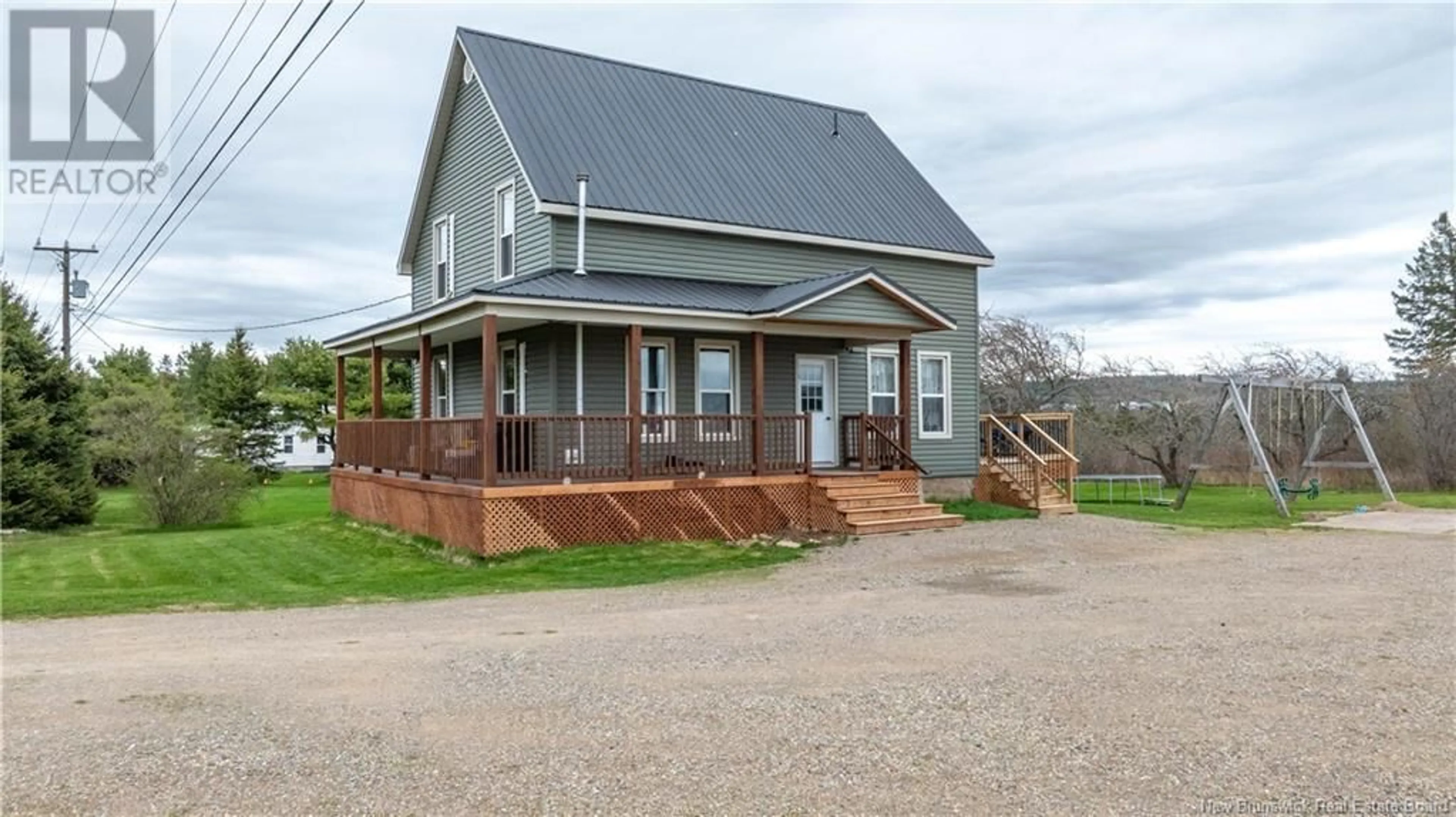 A pic from outside/outdoor area/front of a property/back of a property/a pic from drone, street for 12427 ROUTE 114, Penobsquis New Brunswick E4G2X8