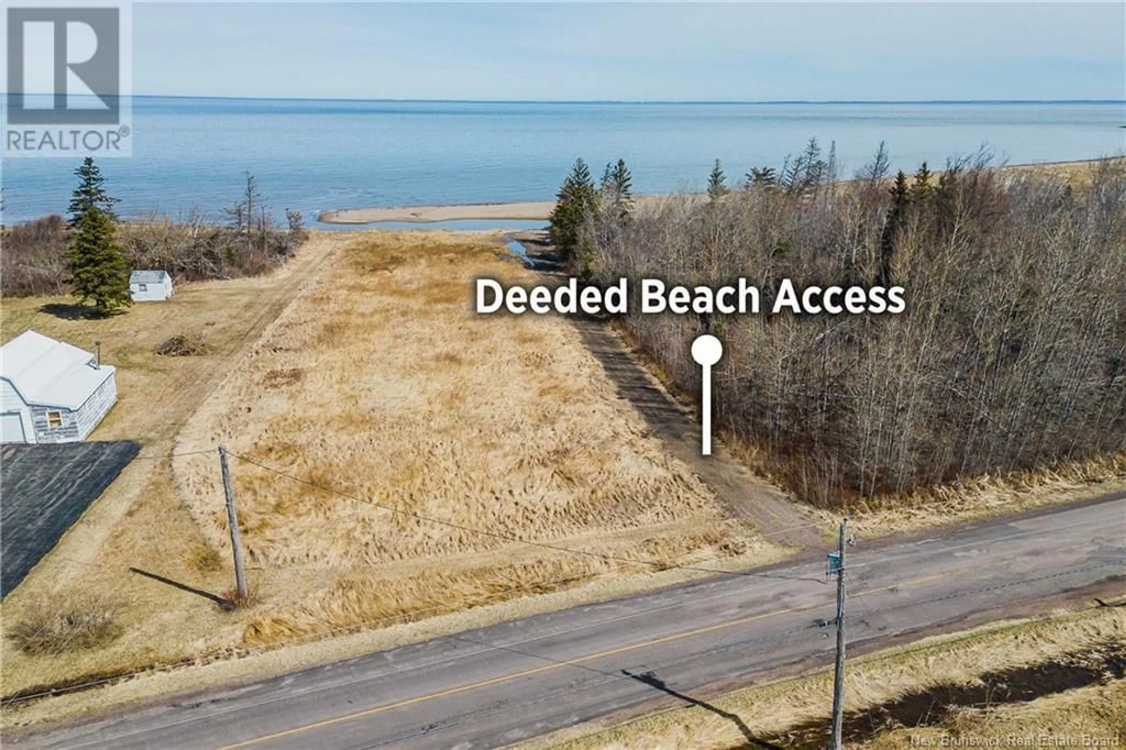 A pic from outside/outdoor area/front of a property/back of a property/a pic from drone, water/lake/river/ocean view for 30 BUDD ROAD, Little Shemogue New Brunswick E4M2Y8
