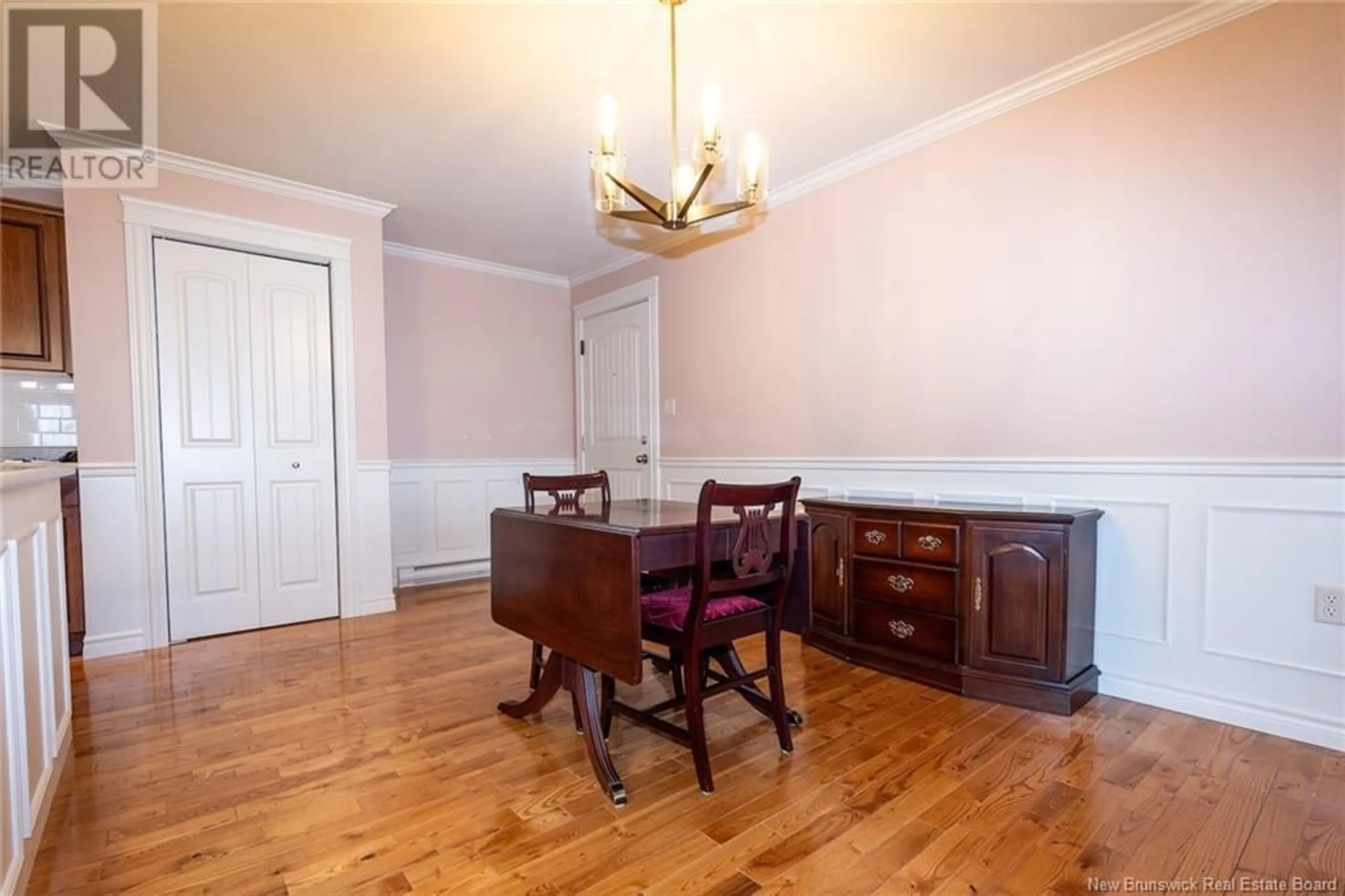 Dining room, wood/laminate floor for 212 - 160 VALCOUR, Fredericton New Brunswick E3C0C9