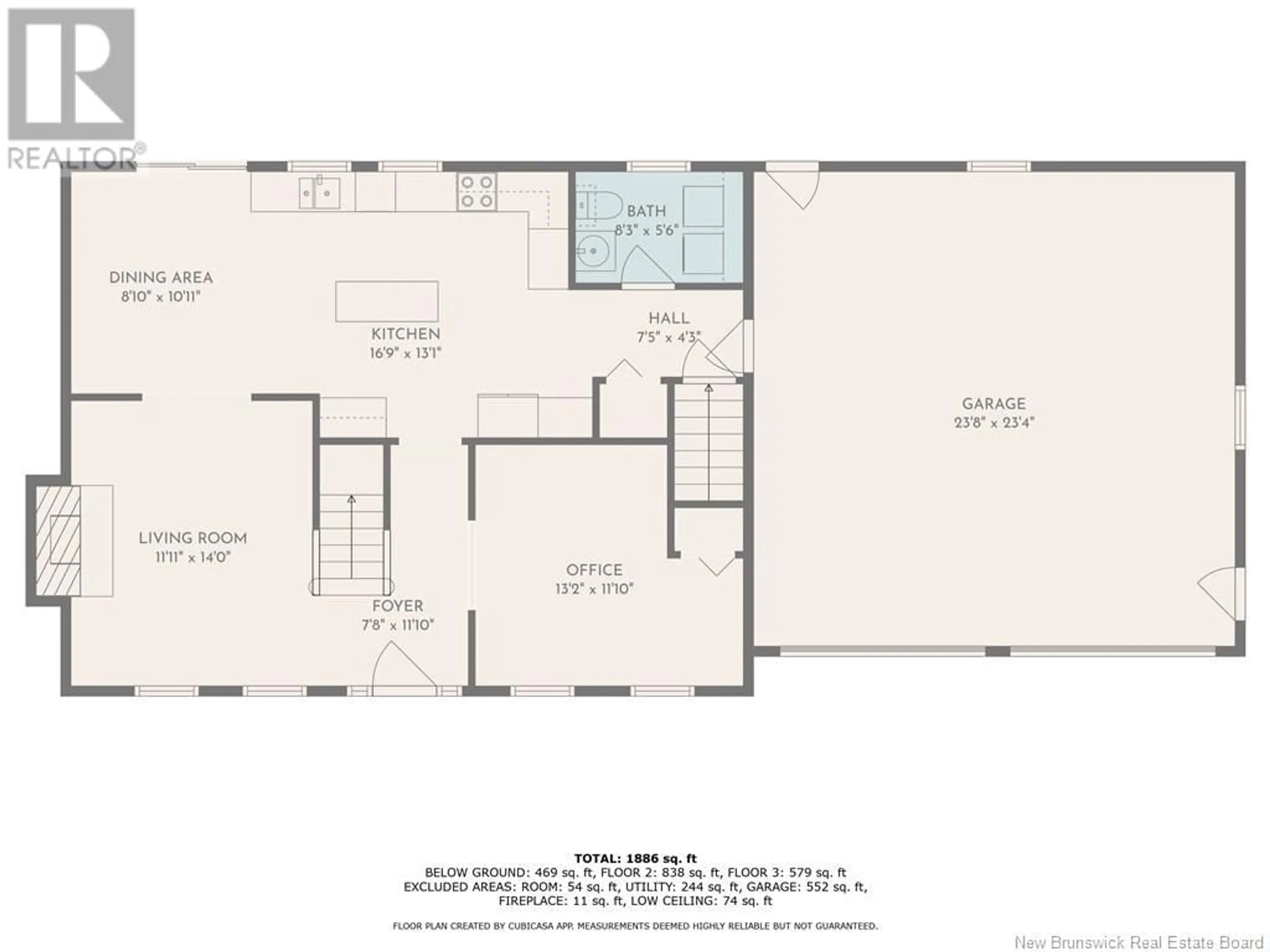 Floor plan for 339 QUEENS ROAD, Sackville New Brunswick E4L2B9