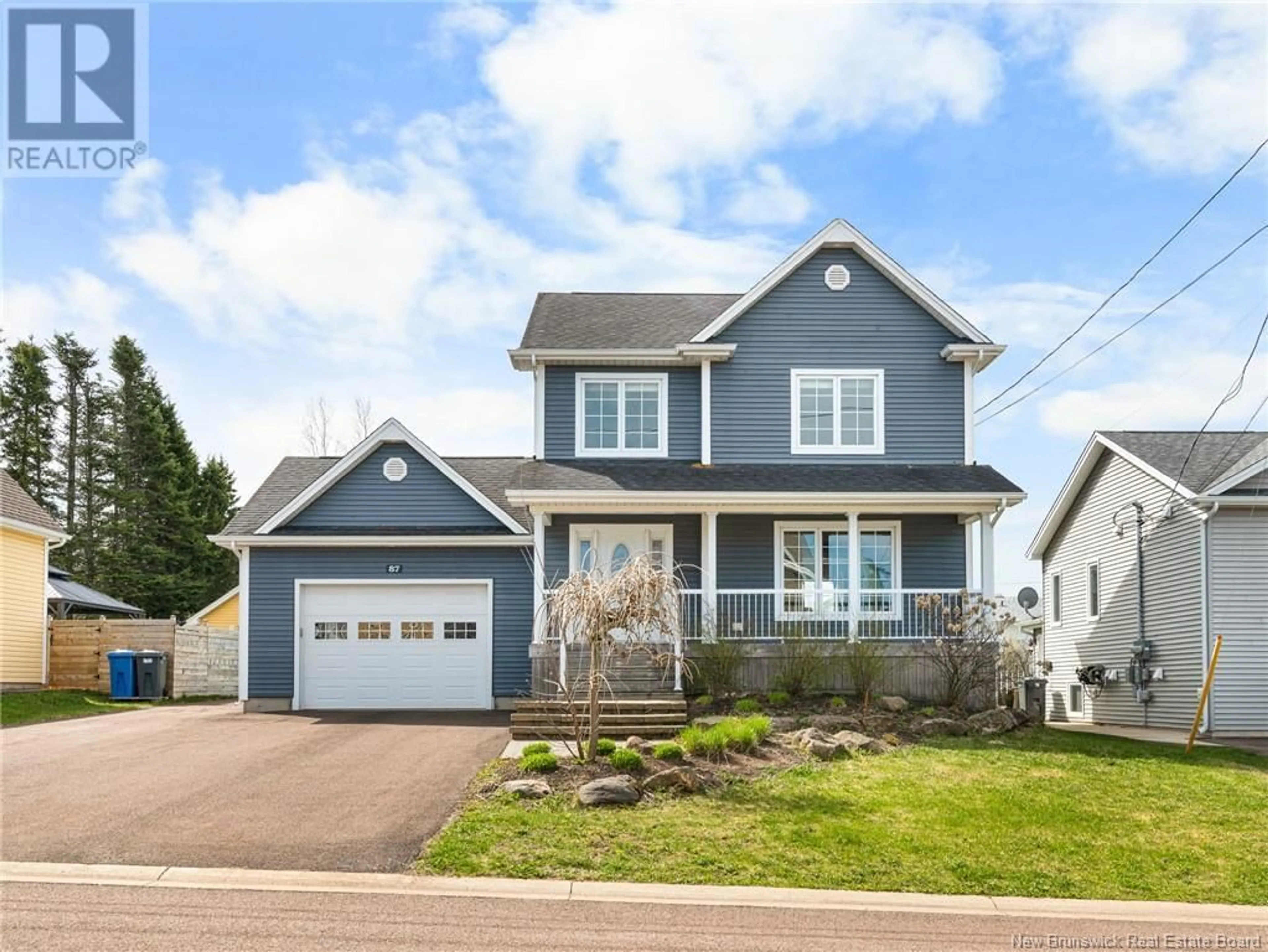 Home with vinyl exterior material, street for 87 TILMON CRESCENT, Dieppe New Brunswick E1A5S3