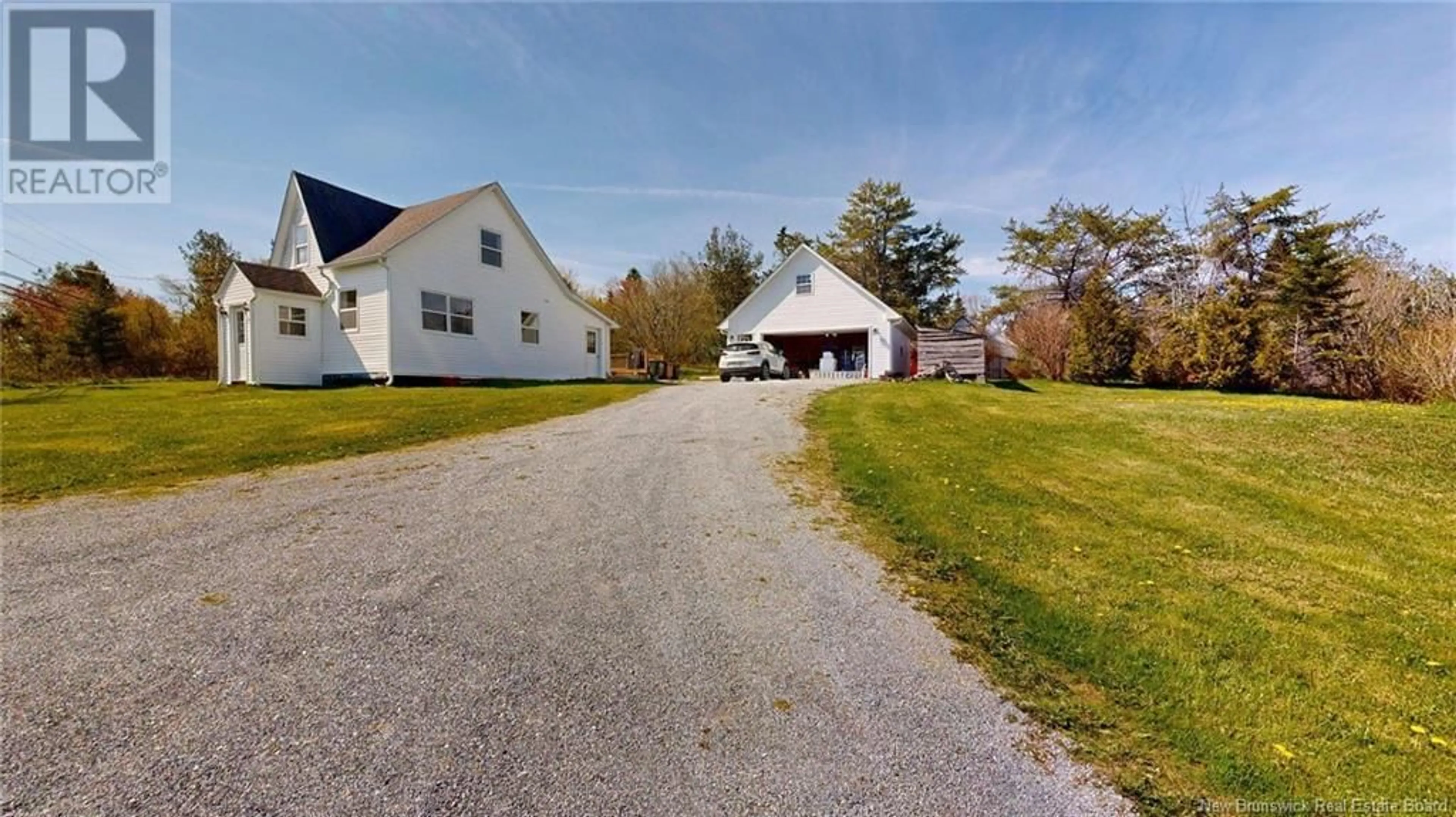 A pic from outside/outdoor area/front of a property/back of a property/a pic from drone, street for 838 LORNEVILLE ROAD, Lorneville New Brunswick E2M7E6