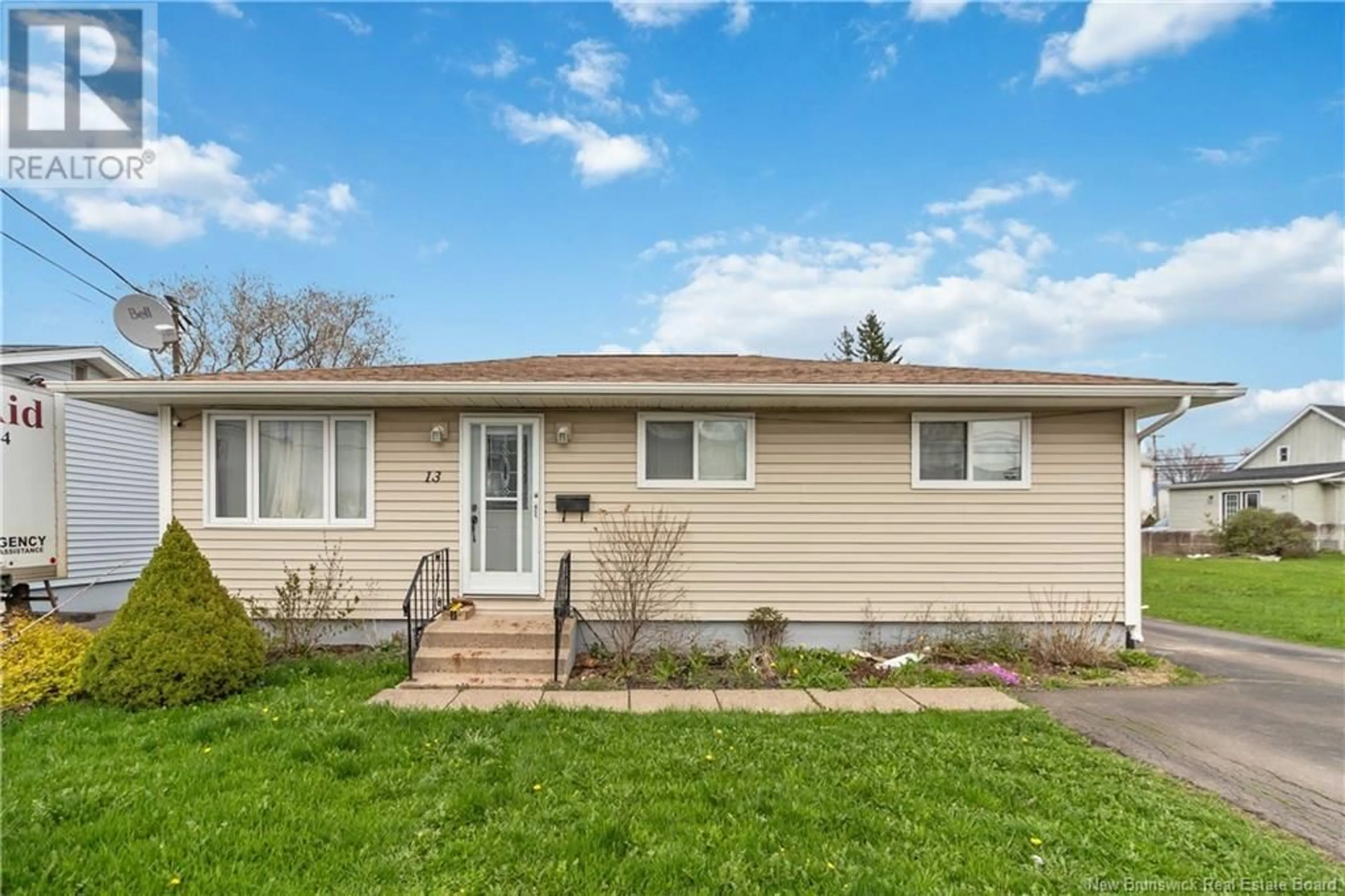 Home with vinyl exterior material, street for 13 WAVERLEY AVENUE, Moncton New Brunswick E1C7T4