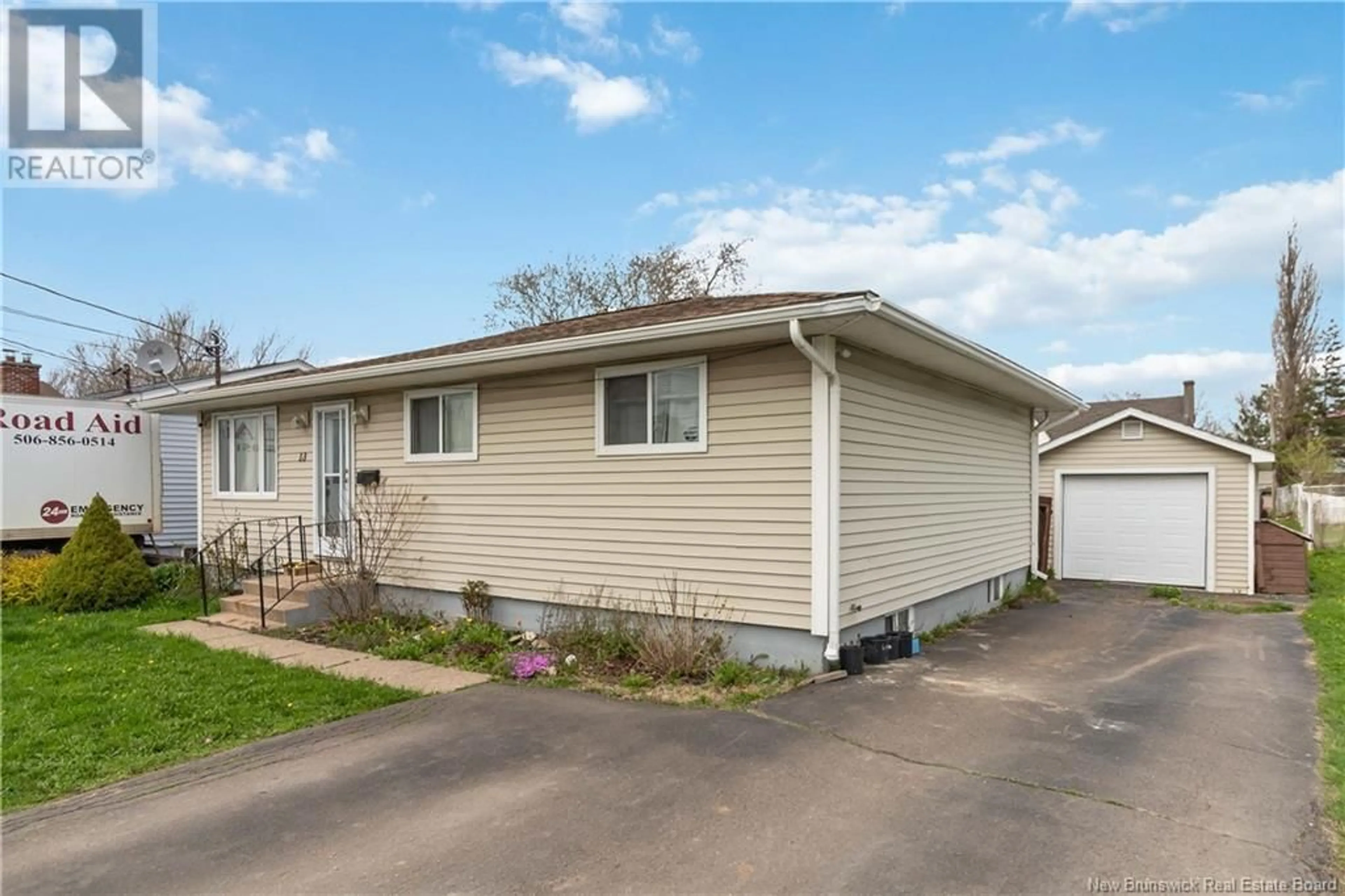 Home with vinyl exterior material, street for 13 WAVERLEY AVENUE, Moncton New Brunswick E1C7T4