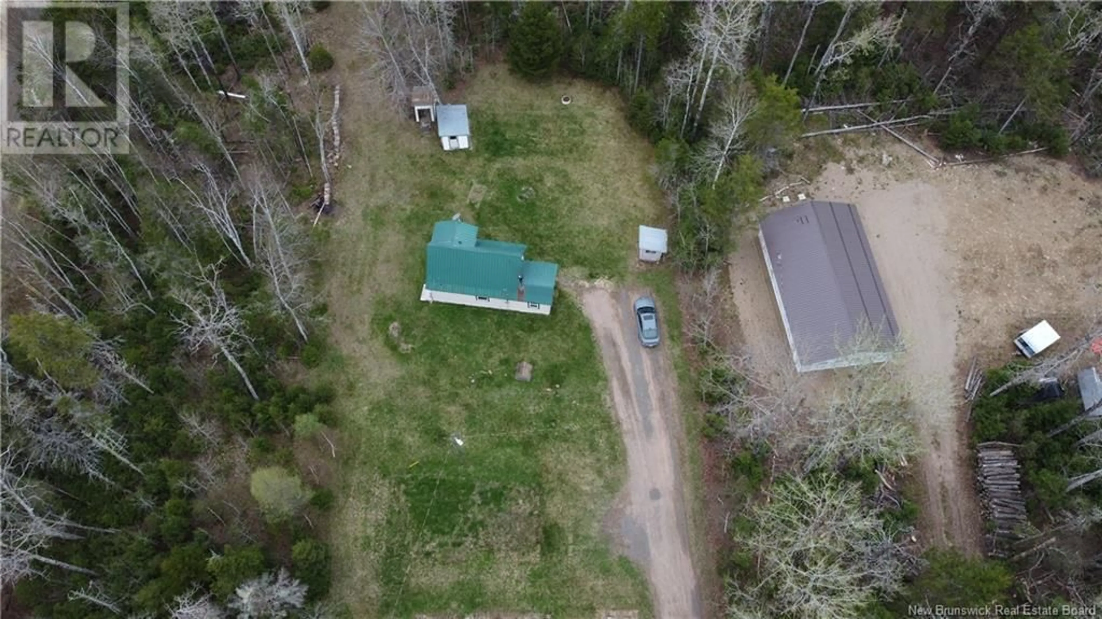 A pic from outside/outdoor area/front of a property/back of a property/a pic from drone, forest/trees view for 481 ANAGANCE RIDGE ROAD, Anagance New Brunswick E4Z1A9