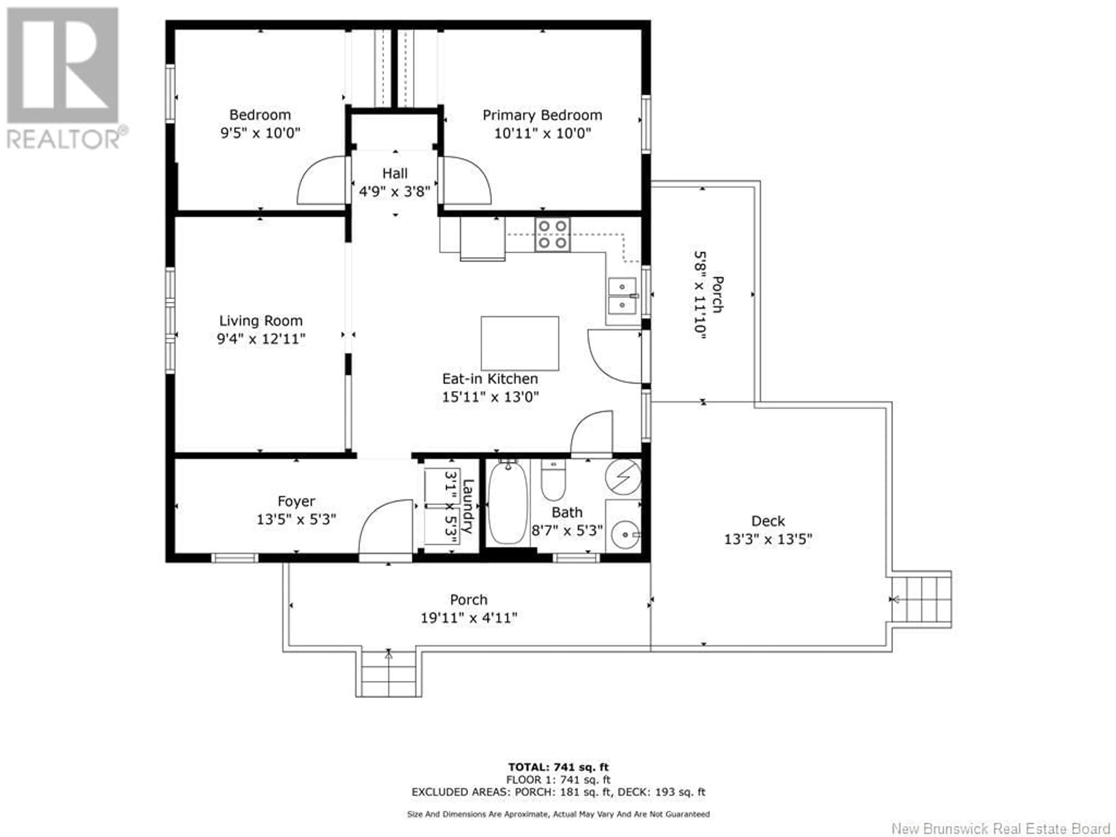 Floor plan for 130 PIROGUE, Richibouctou-Village New Brunswick E4W1J8