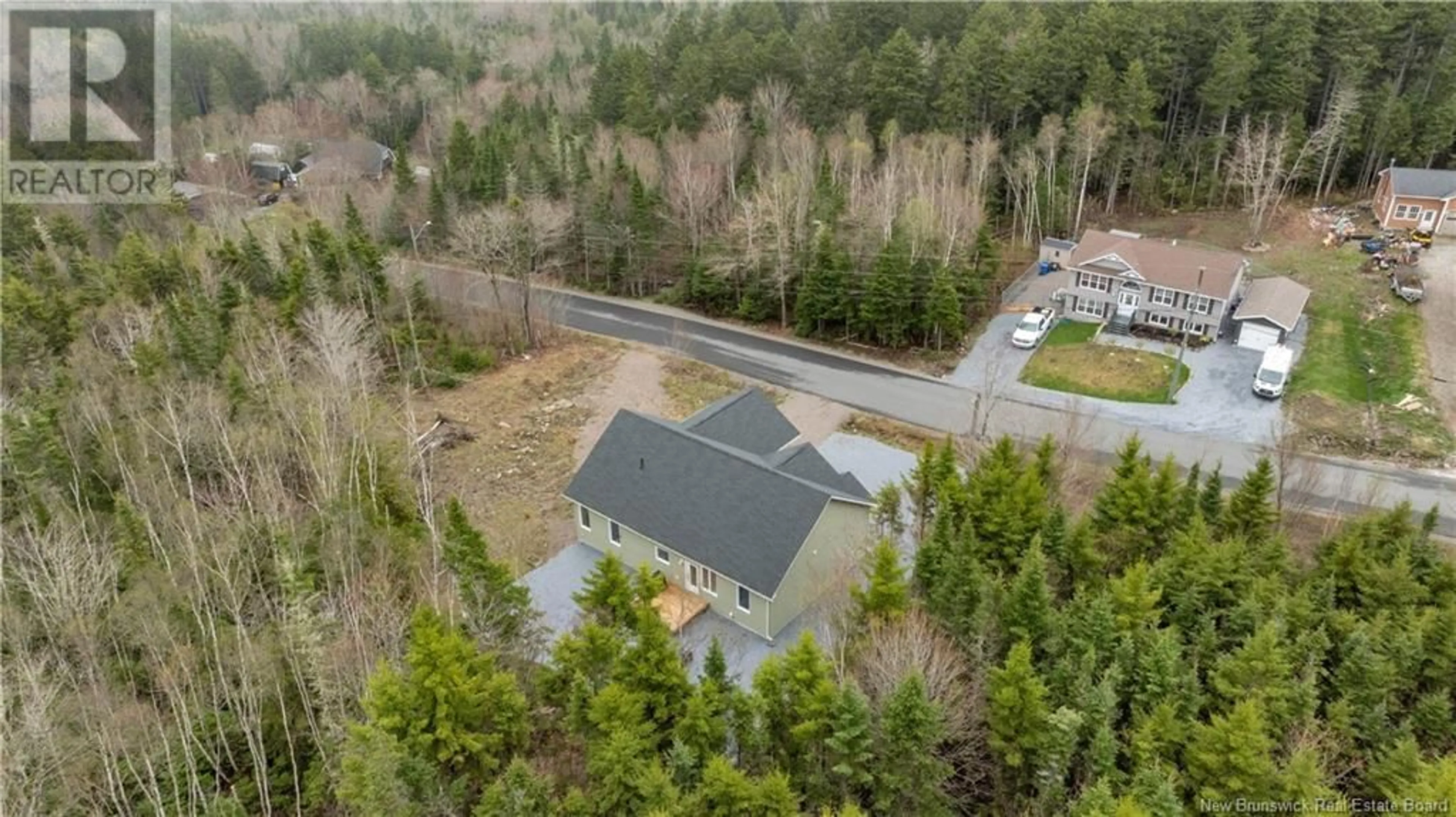A pic from outside/outdoor area/front of a property/back of a property/a pic from drone, forest/trees view for 146 HIGHLAND ROAD, Grand Bay-Westfield New Brunswick E5K1H8