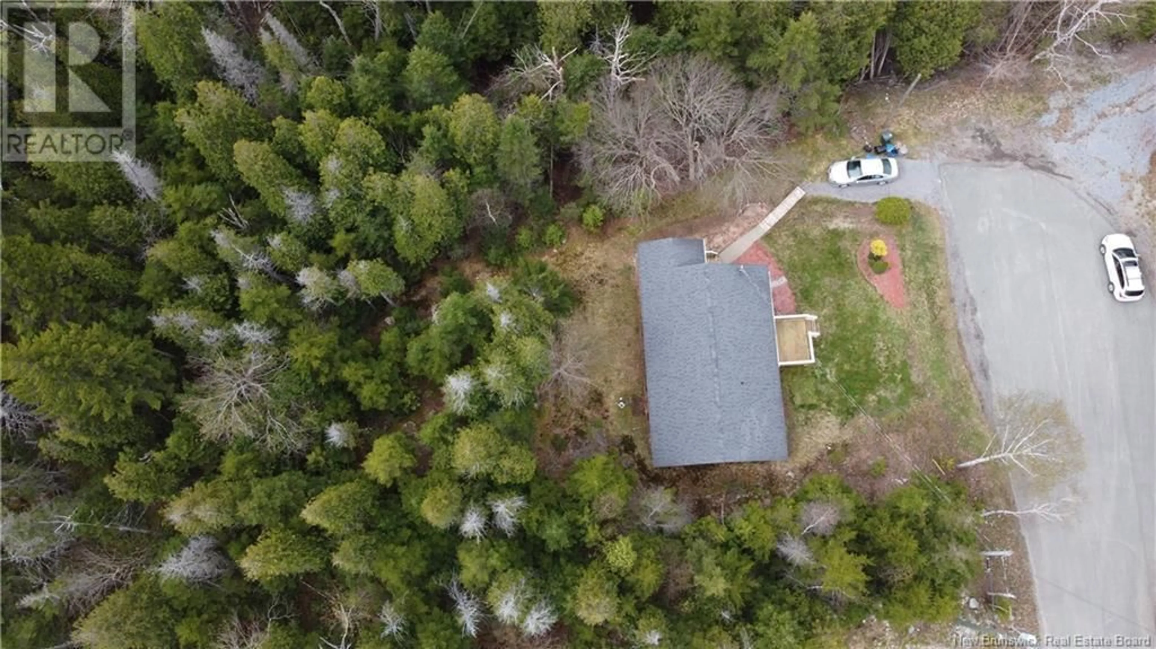 A pic from outside/outdoor area/front of a property/back of a property/a pic from drone, forest/trees view for 9 SEAMAN DRIVE, Rothesay New Brunswick E2S1A1