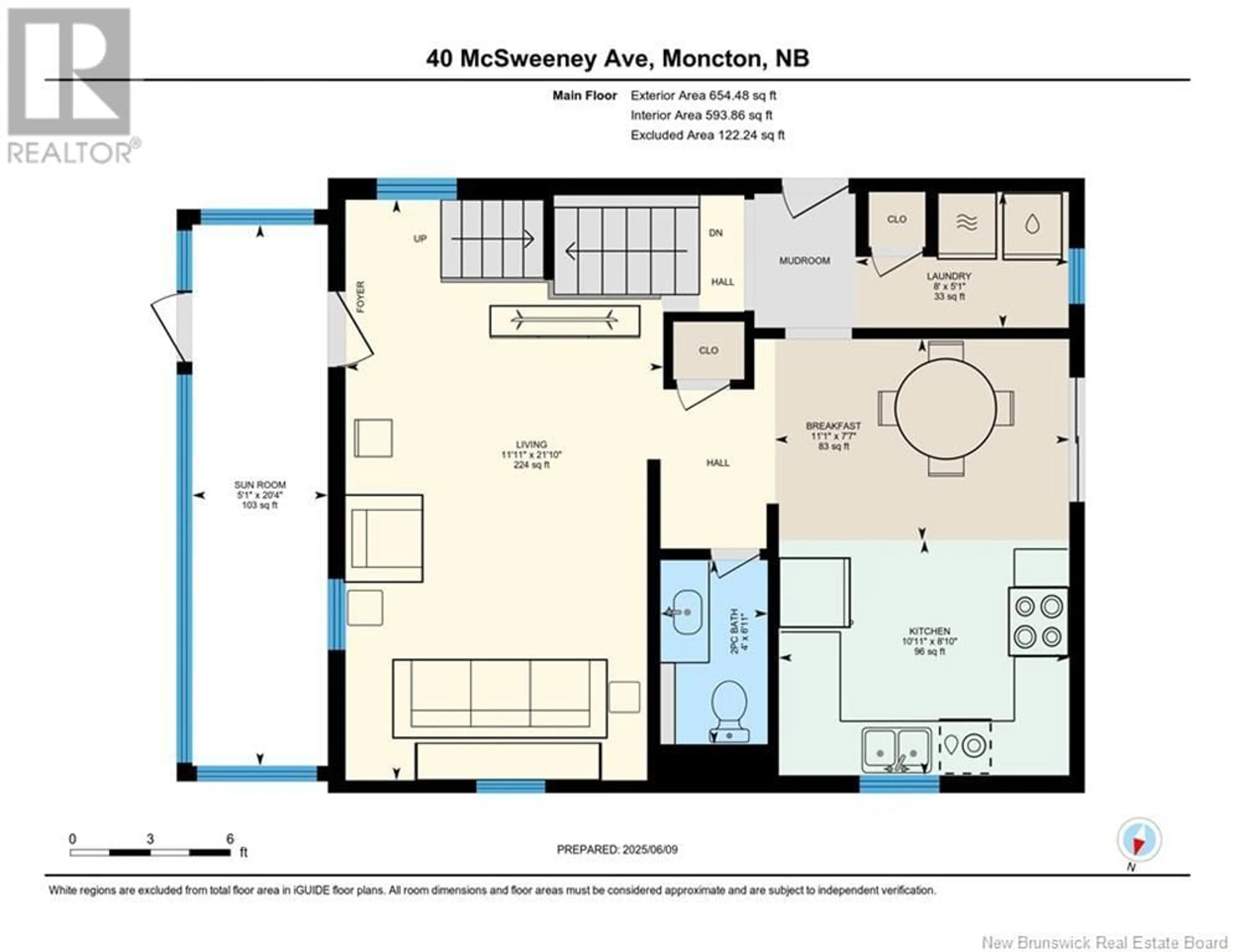 Floor plan for 40 MCSWEENEY AVENUE, Moncton New Brunswick E1C7C7