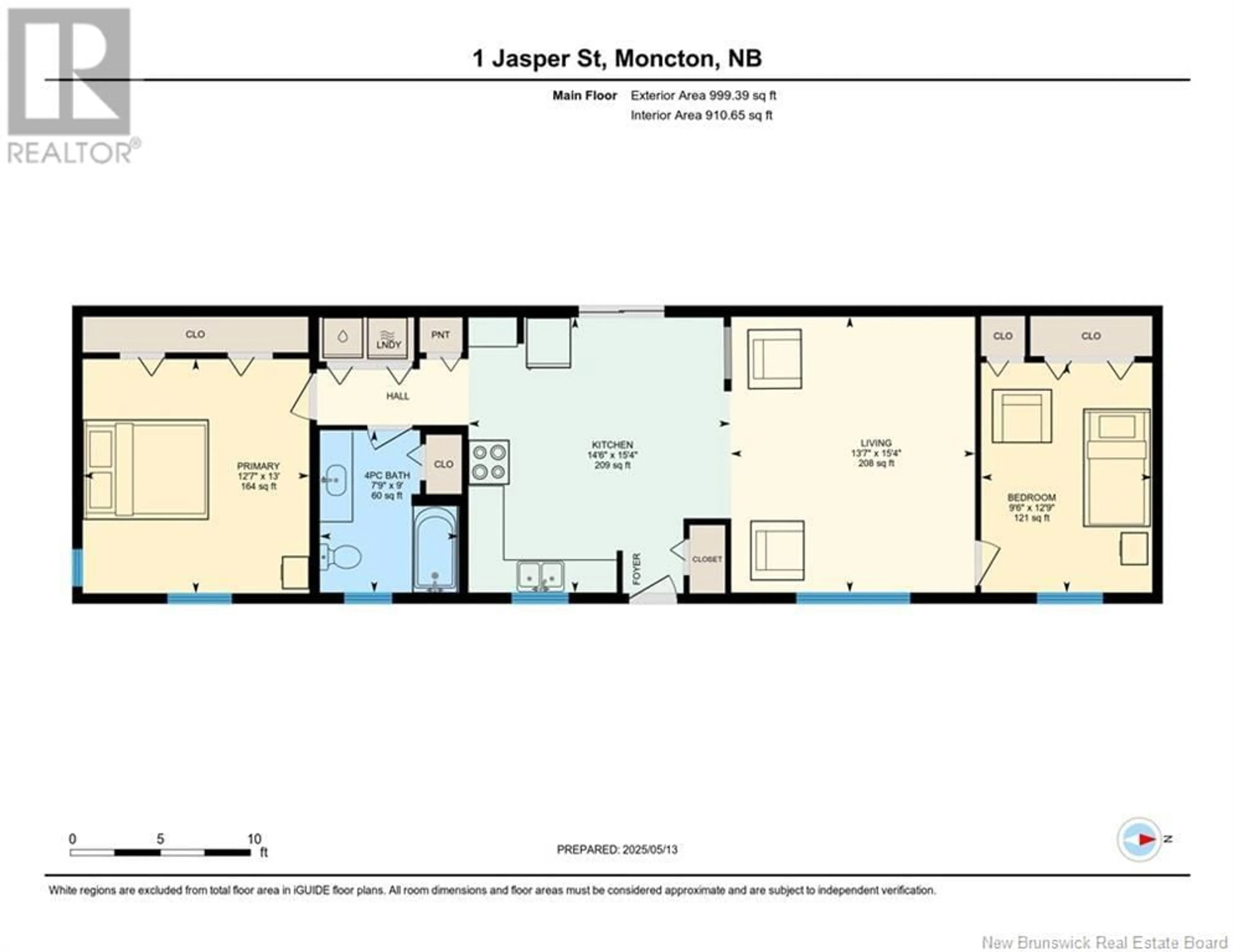 Floor plan for 1 JASPER STREET, Moncton New Brunswick E1H2X6