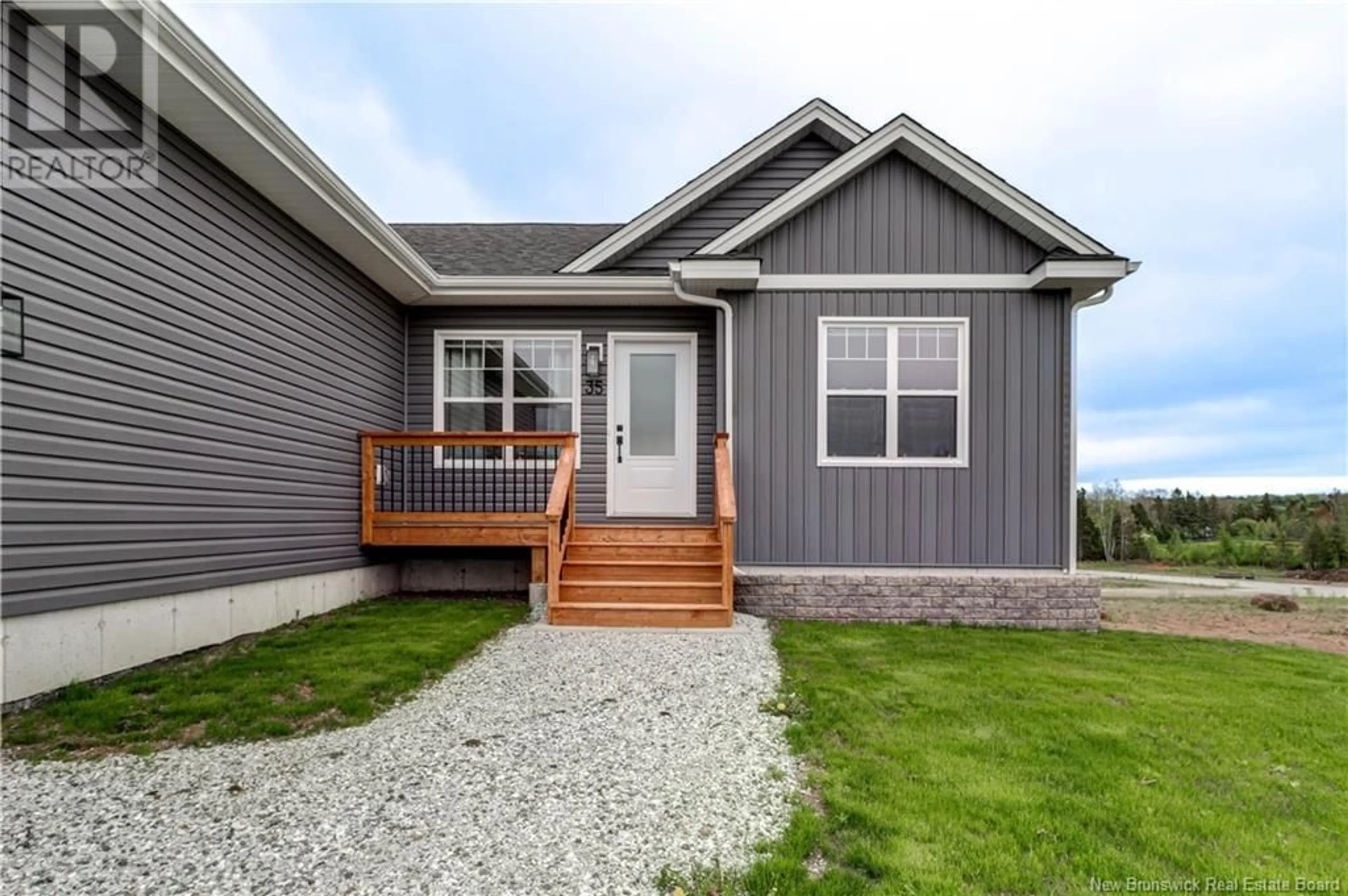 Home with vinyl exterior material, street for 35 APPLE BLOSSOM TRAIL, Hampton New Brunswick E5N0L8
