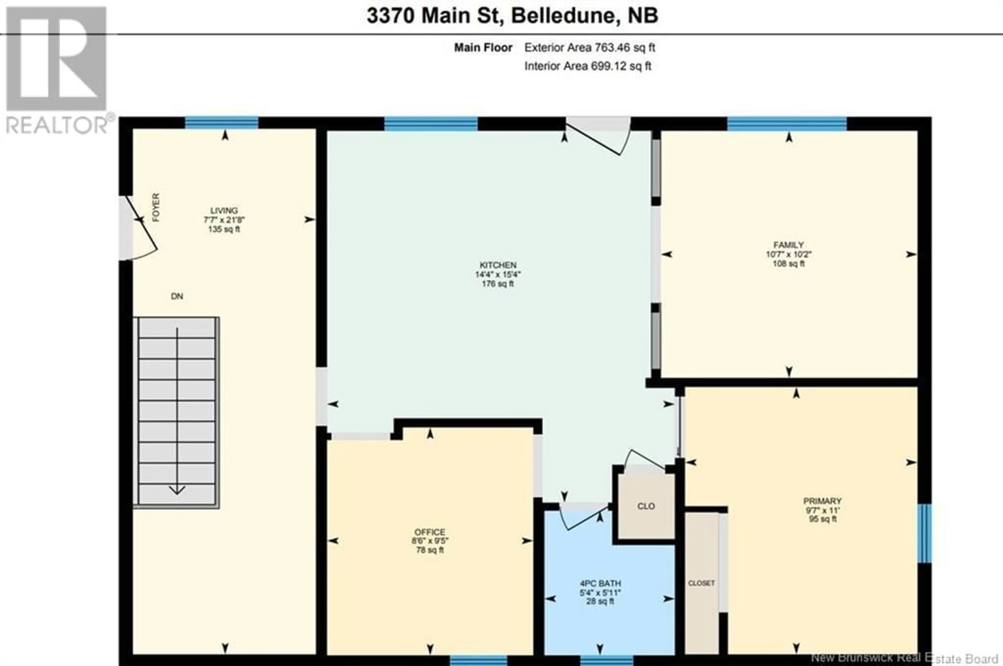 Floor plan for 3370 MAIN, Belledune New Brunswick E8G2N6