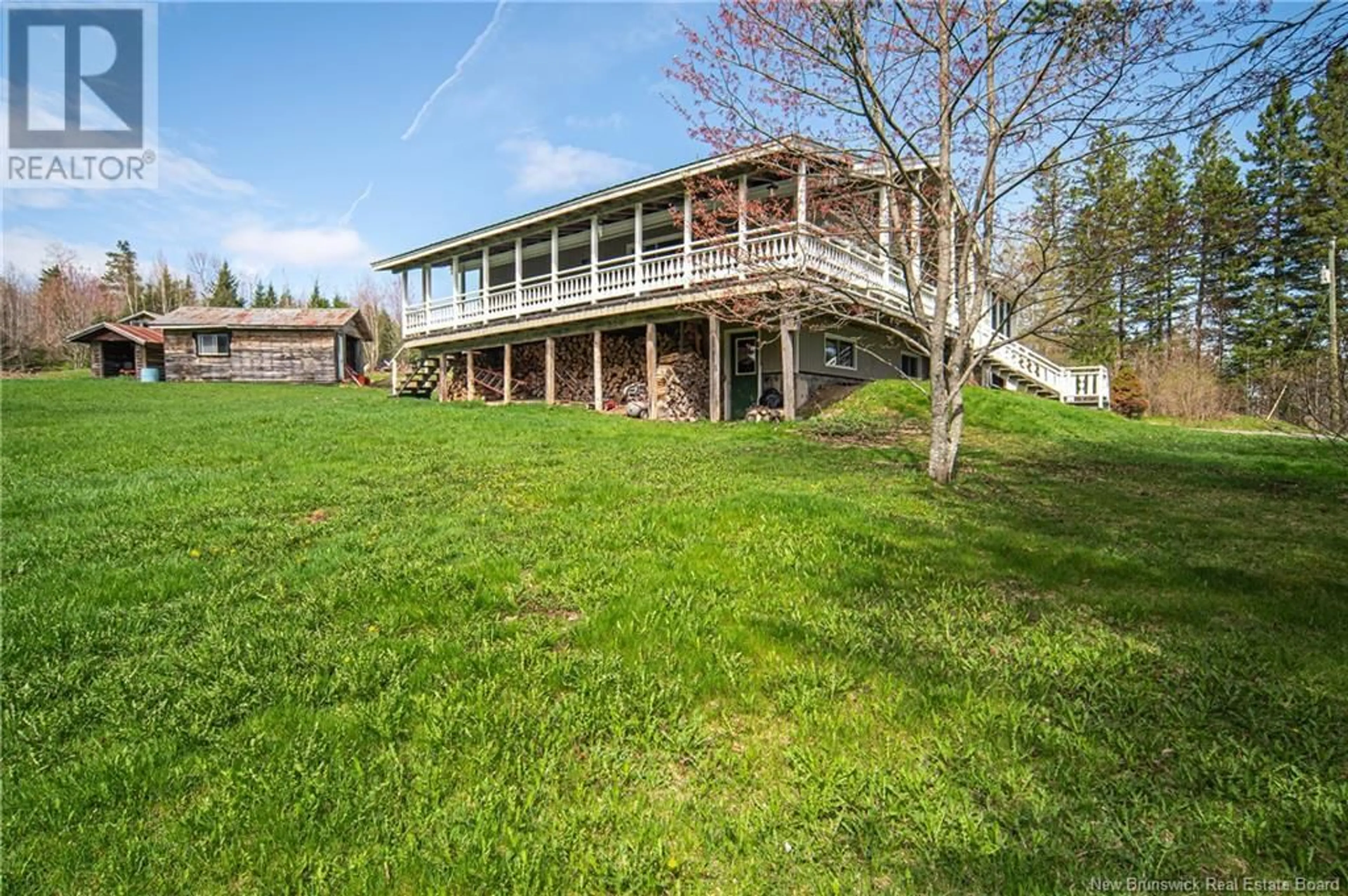 A pic from outside/outdoor area/front of a property/back of a property/a pic from drone, unknown for 1141 RTE 595, Central Waterville New Brunswick E6G2K6