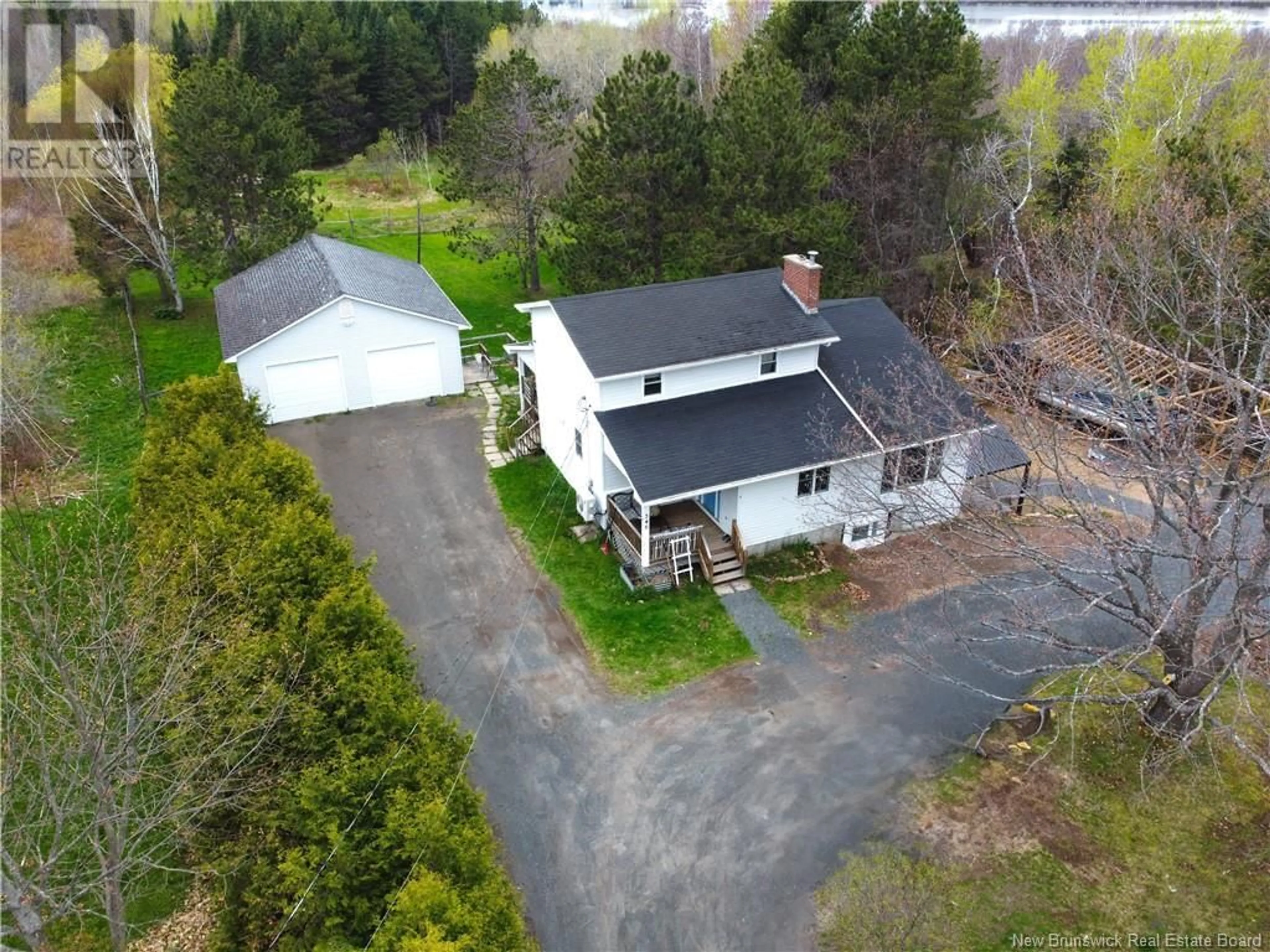 A pic from outside/outdoor area/front of a property/back of a property/a pic from drone, unknown for 345 ROUTE 102, Burton New Brunswick E2V3C9