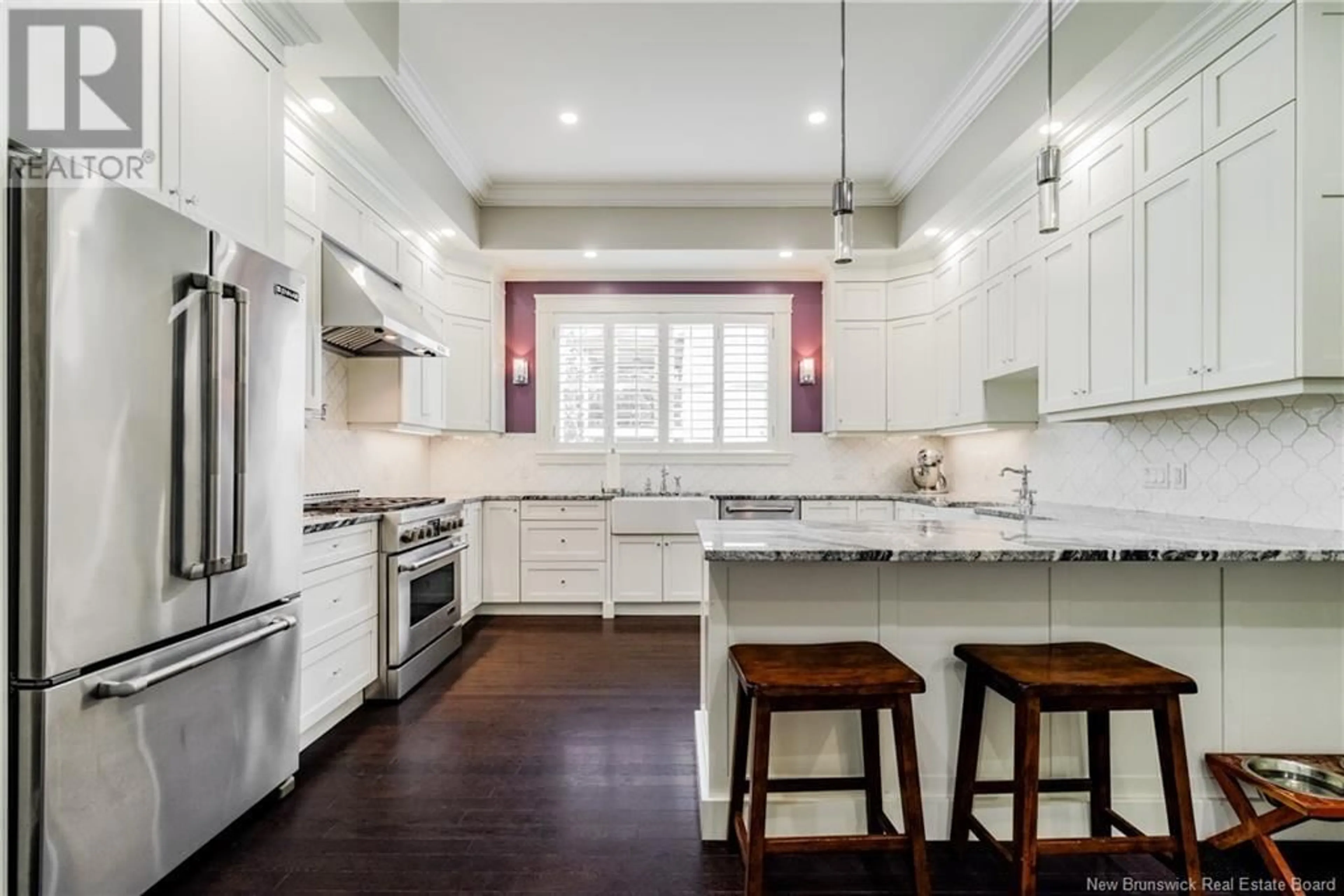 Open concept kitchen, ceramic/tile floor for 82 WATERLOO ROW, Fredericton New Brunswick E3B1Y9