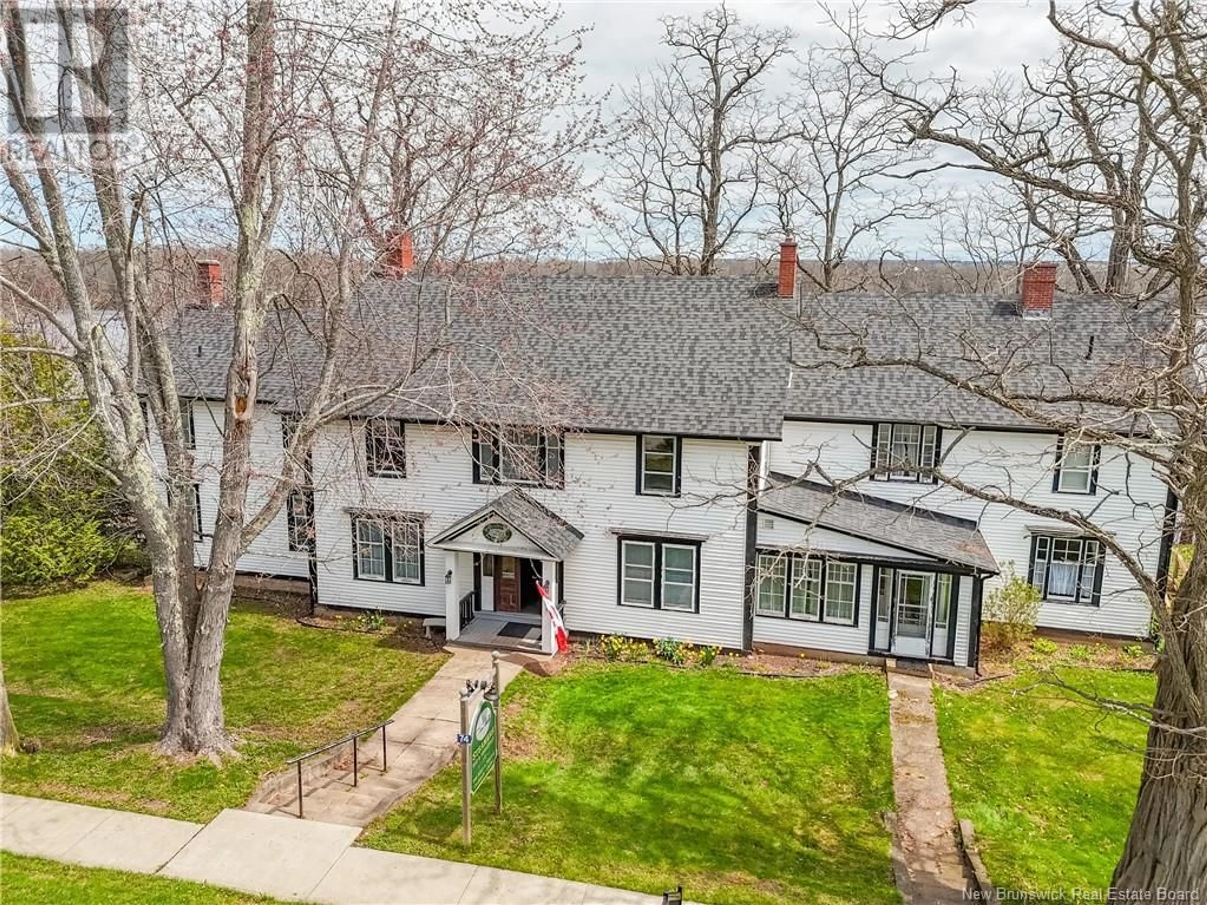 A pic from outside/outdoor area/front of a property/back of a property/a pic from drone, street for 74 FRONT STREET, Gagetown New Brunswick E5M1A1